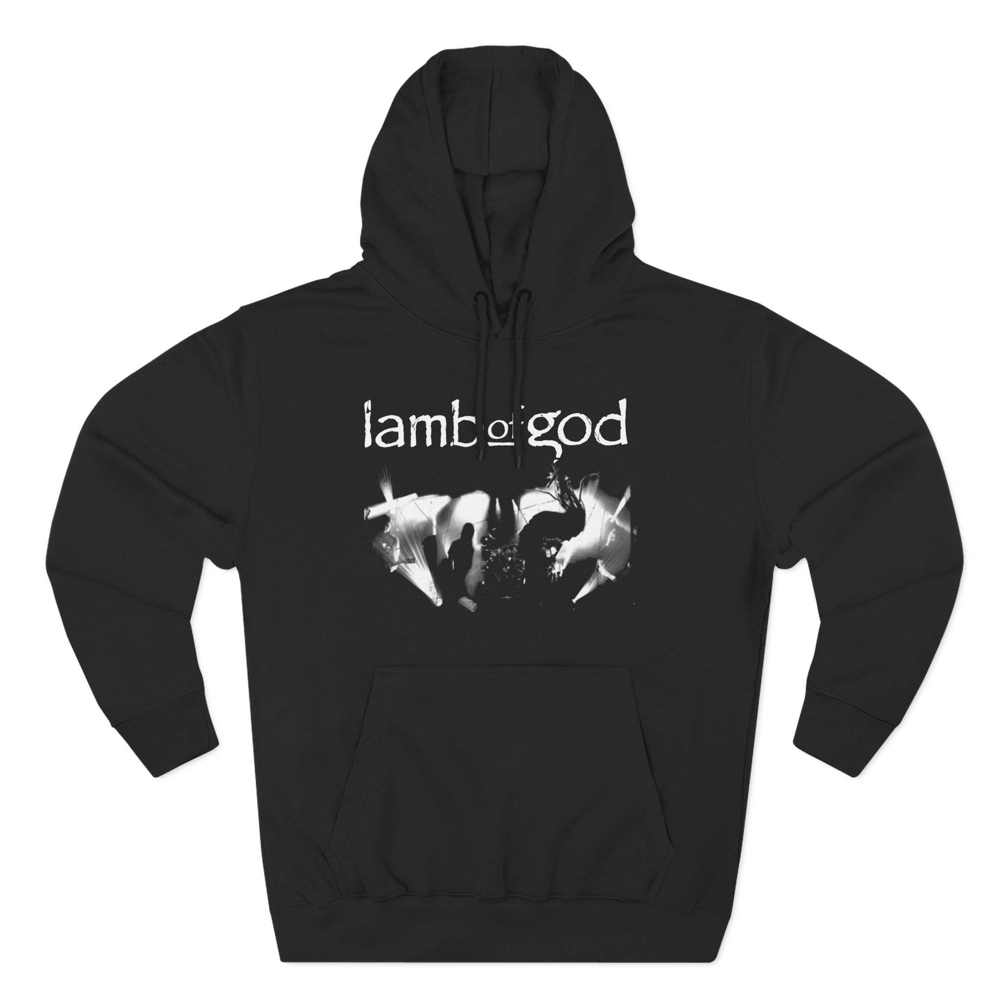 Lamb of God Live Photo Three-Panel Fleece Hoodie
