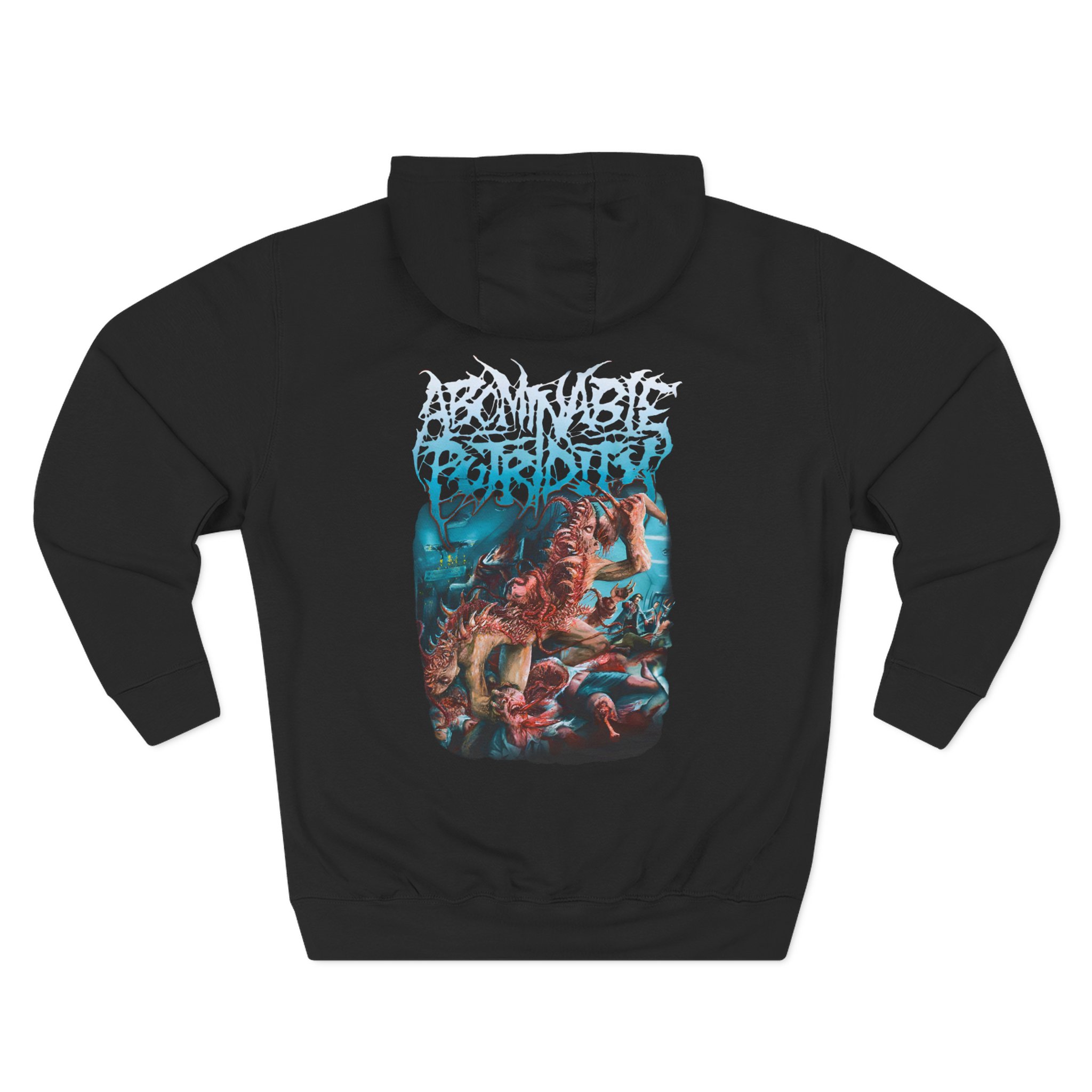 Abominable Putridity Inhuman Abomination Three-Panel Fleece Hoodie