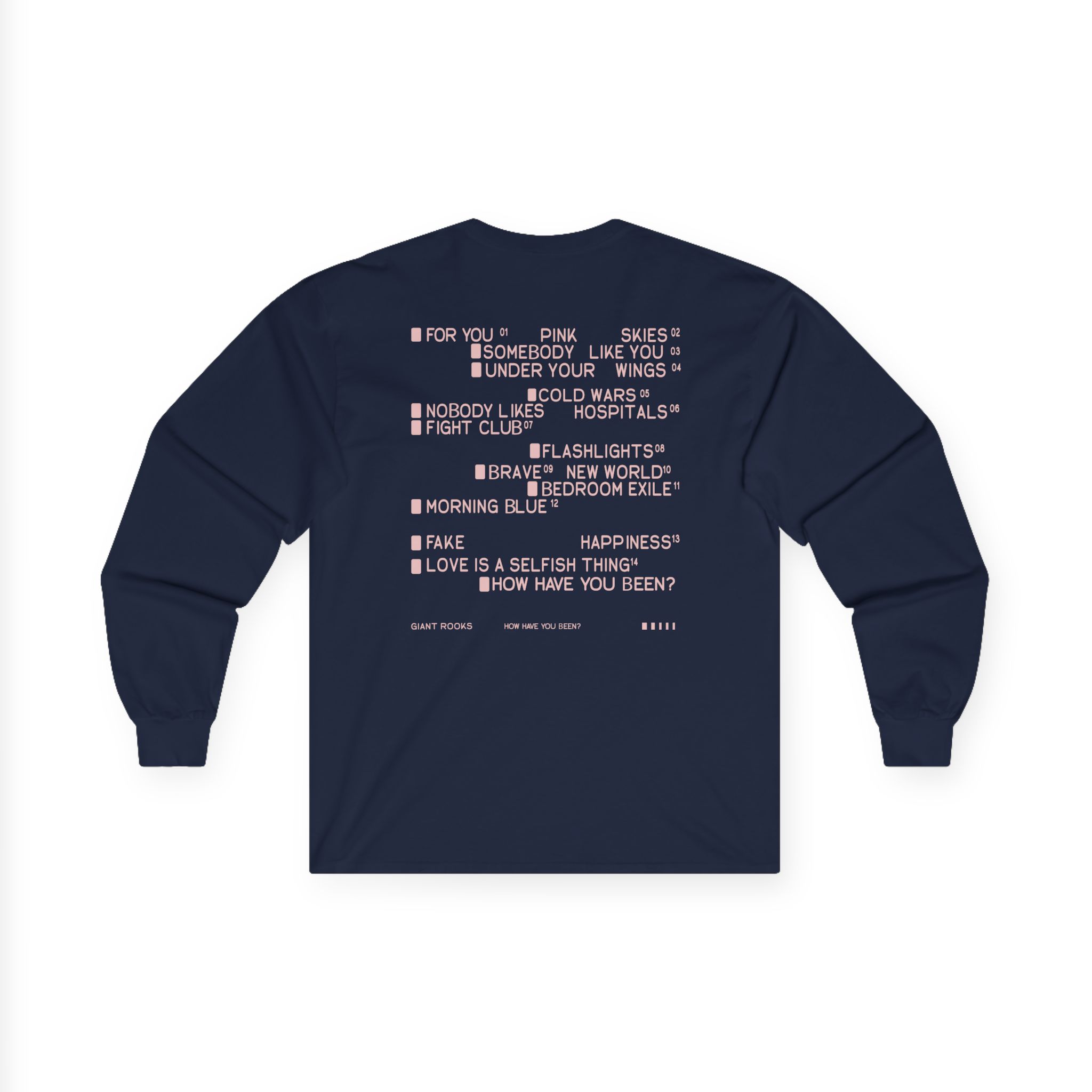 Giant Rooks Tracklisting Unisex Ultra Cotton Long Sleeve Tee