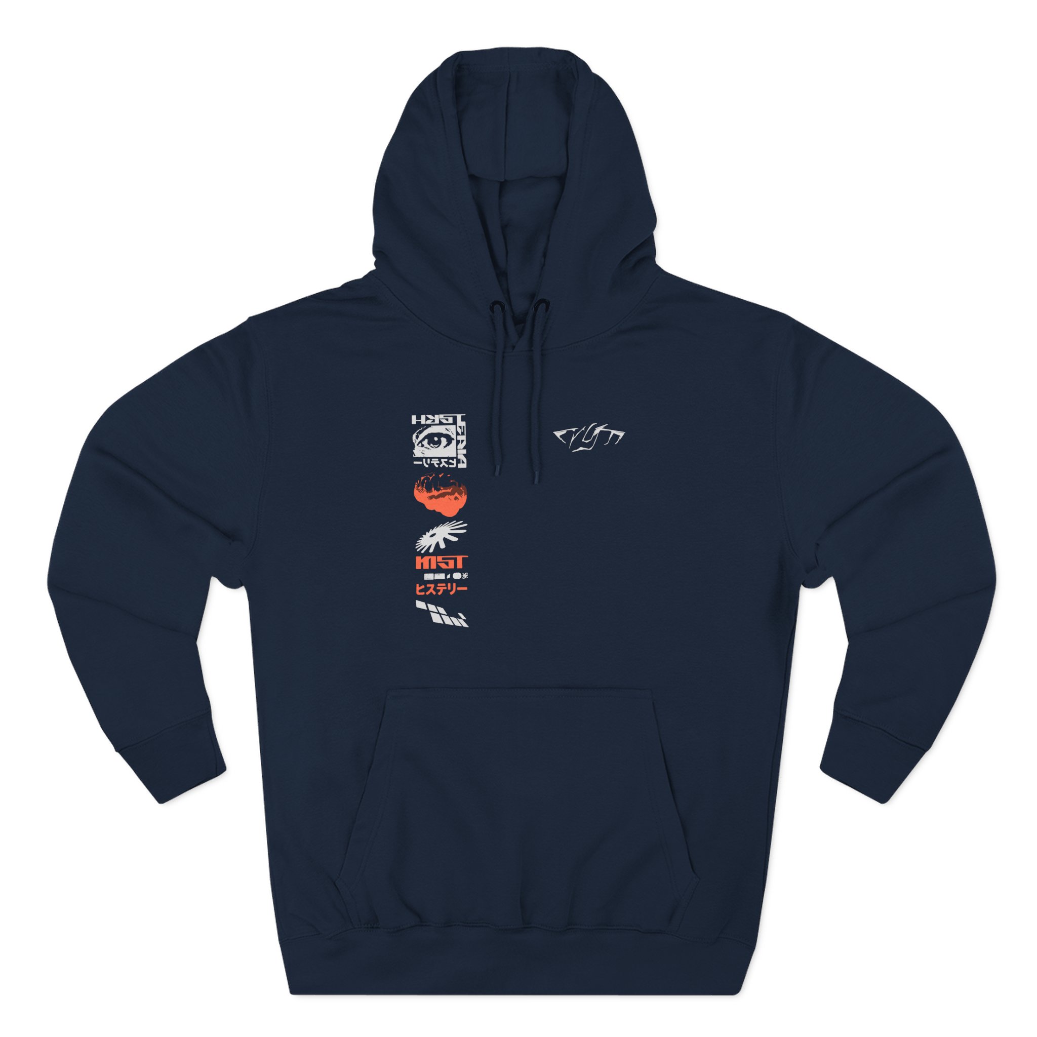 Moist Hysteria Static Three-Panel Fleece Hoodie