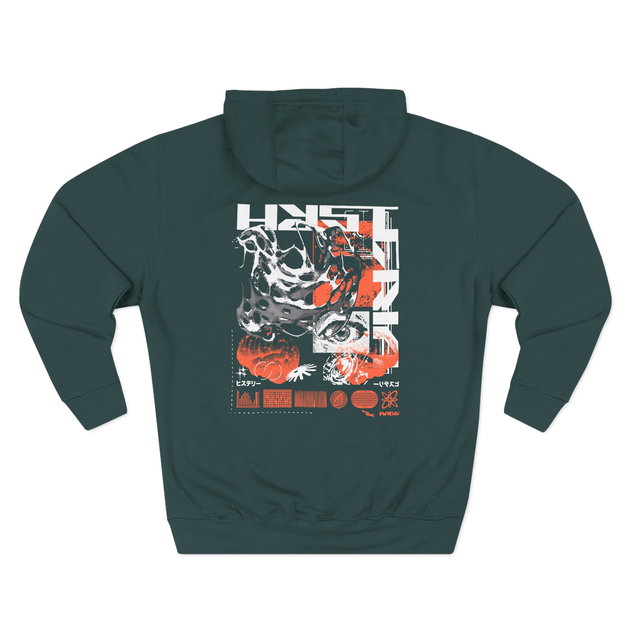 Moist Hysteria Static Three-Panel Fleece Hoodie