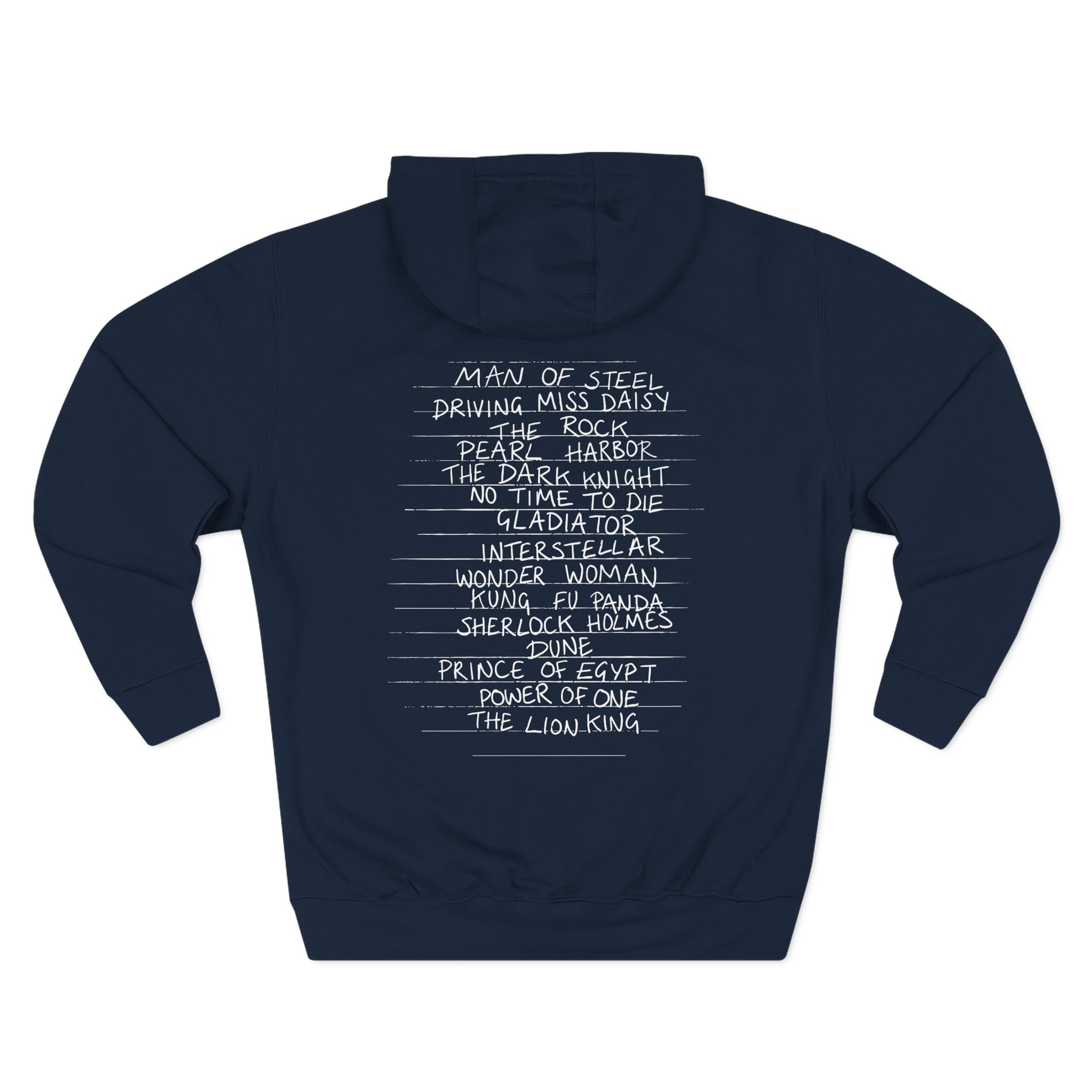 Hans Zimmer Titles Three-Panel Fleece Hoodie