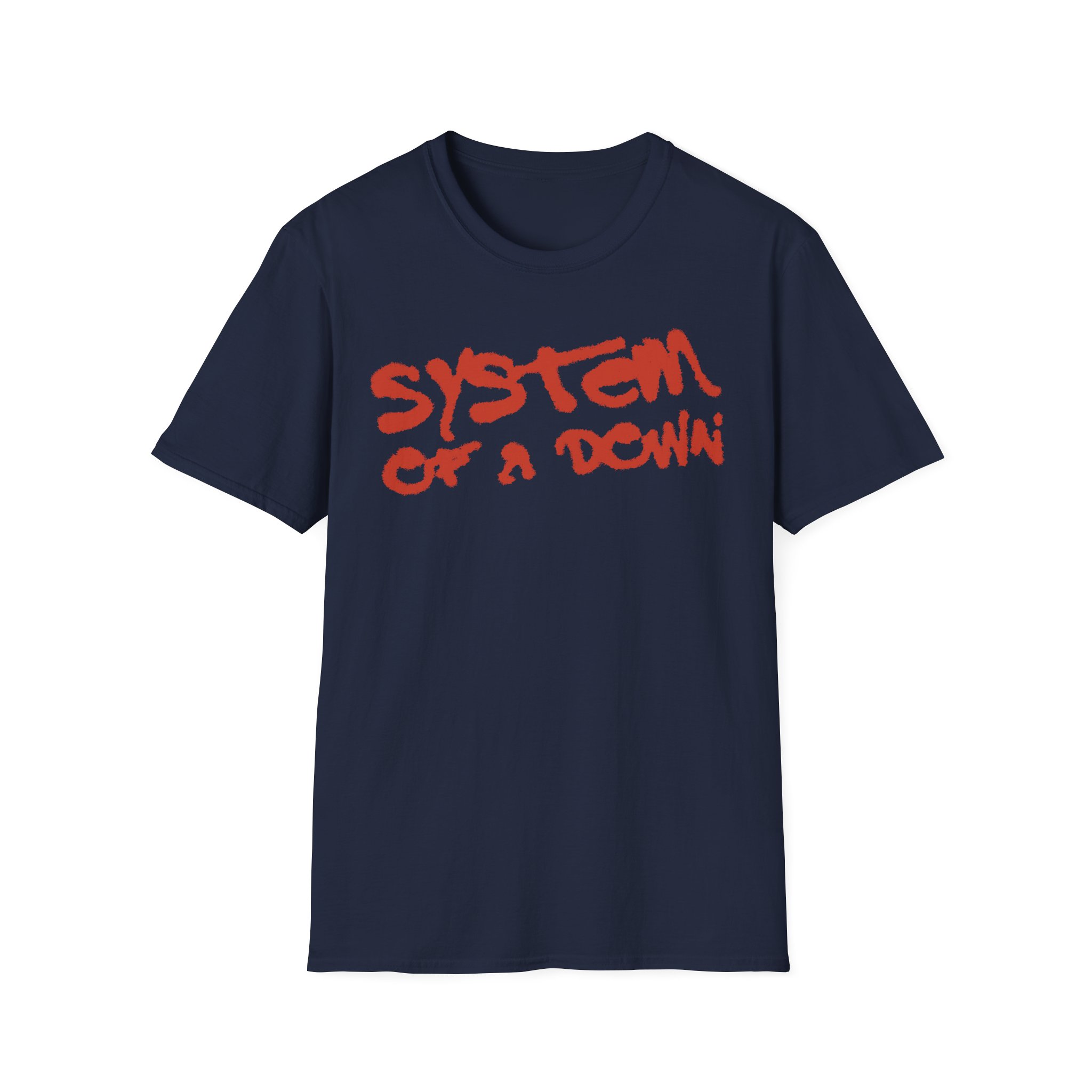 System of a Down Puff Script Unisex Softstyle T-Shirt