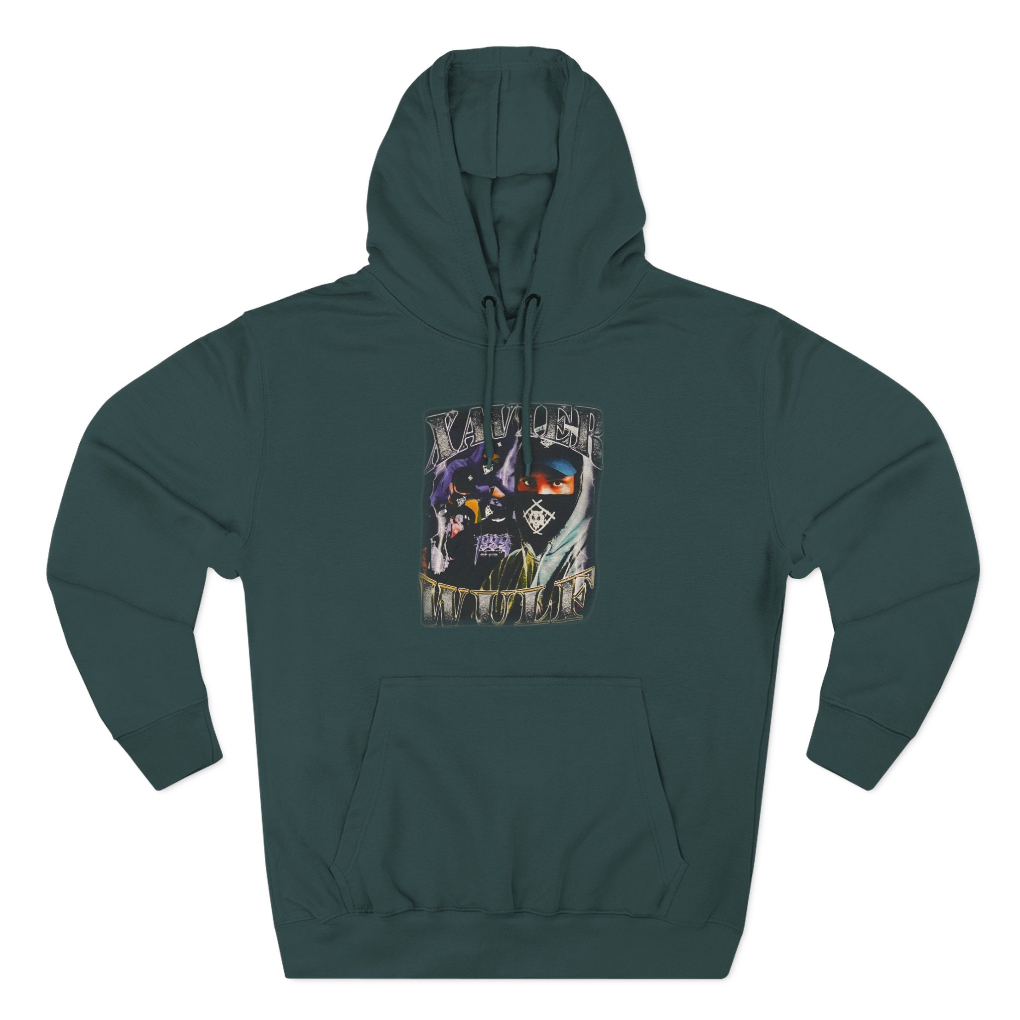 Xavier Wulf Three-Panel Fleece Hoodie