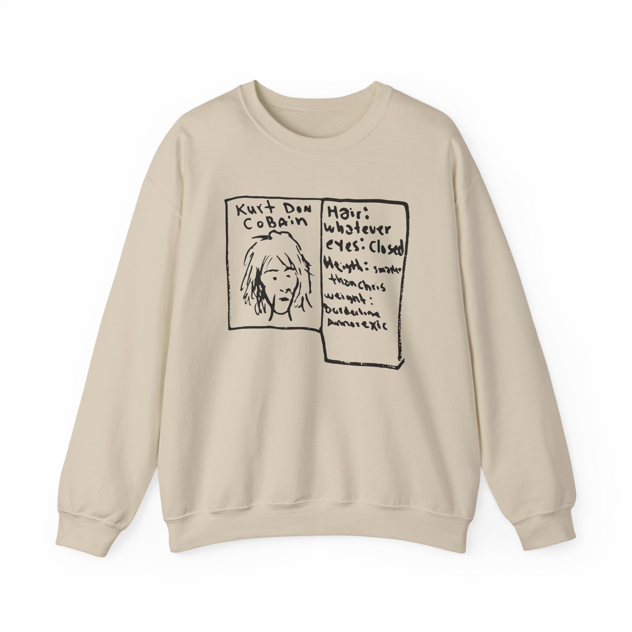 Kurt Cobain Kurt Don Profile Unisex Heavy Blendâ„¢ Crewneck Sweatshirt
