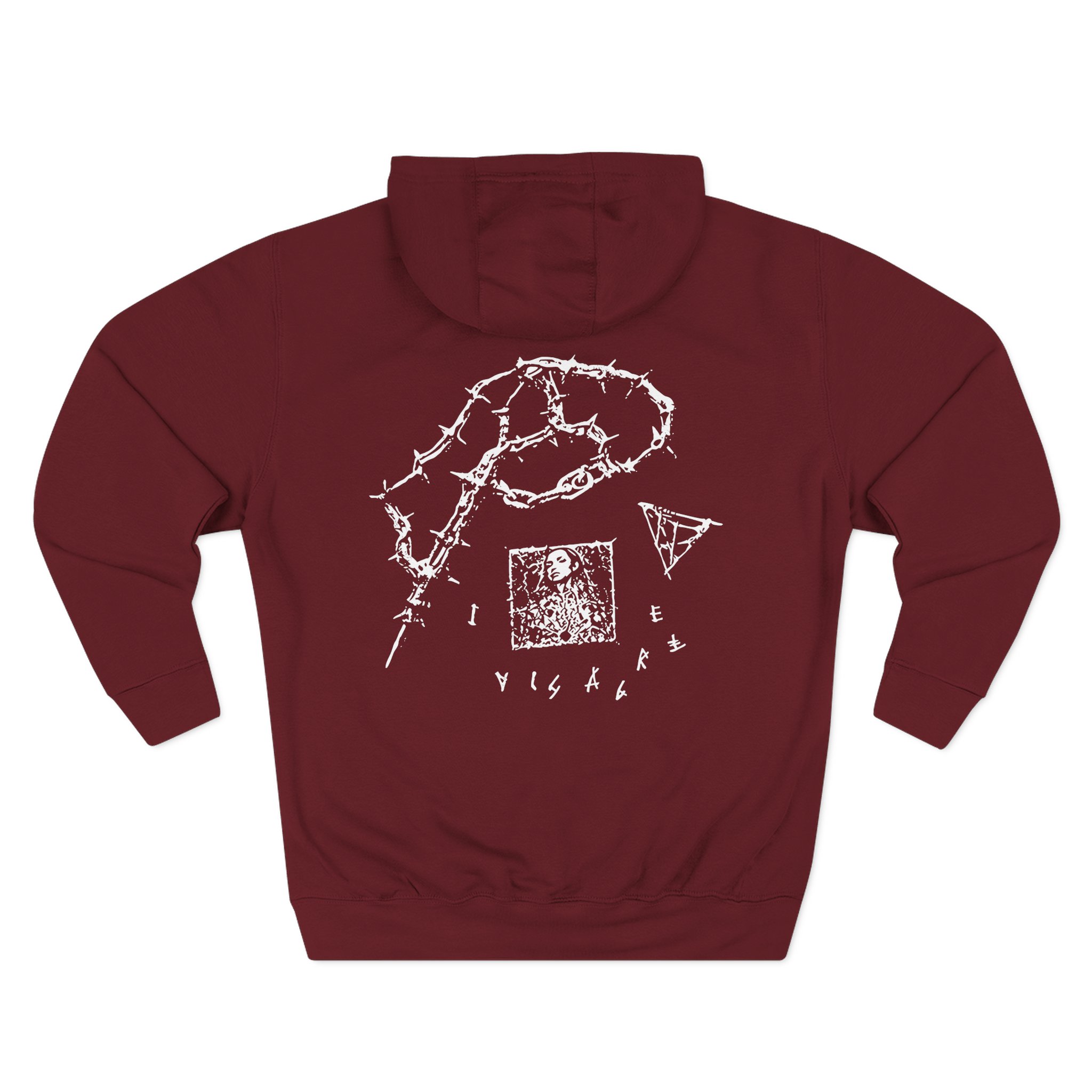 Poppy Disagree Three-Panel Fleece Hoodie