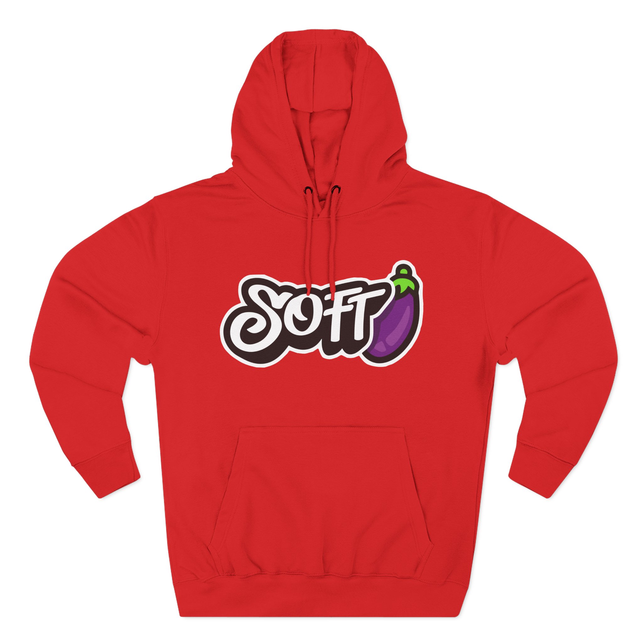 Softwilly Soft Three-Panel Fleece Hoodie
