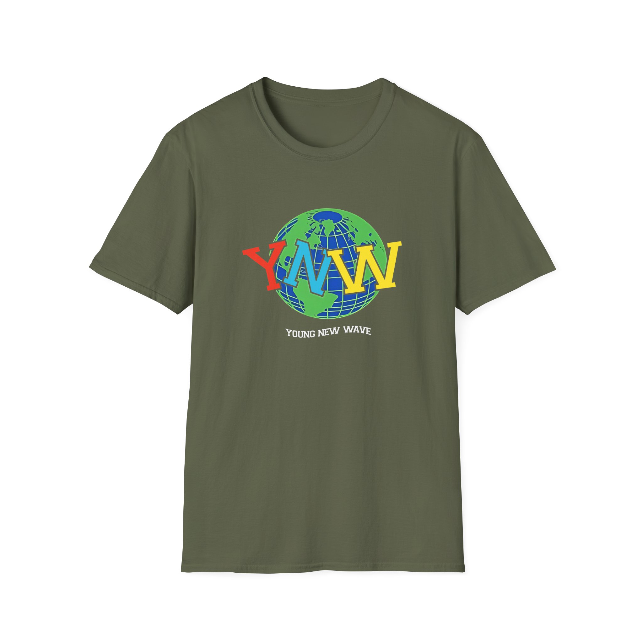 YNW Melly globe Unisex Softstyle T-Shirt