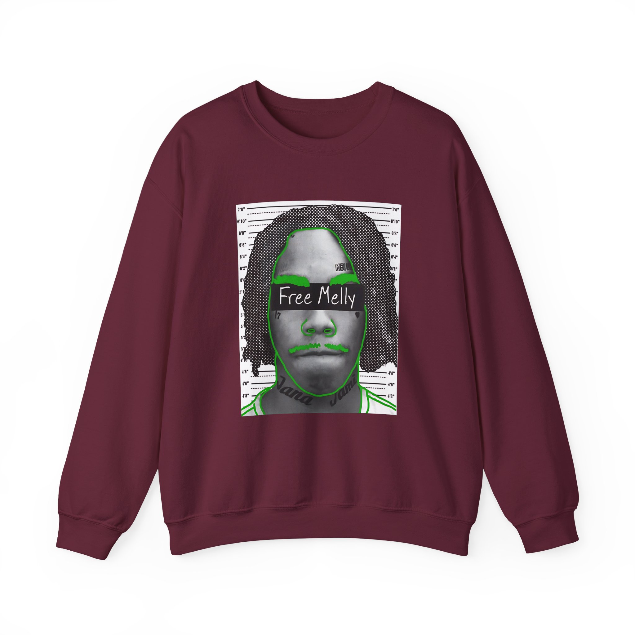 YNW Melly Free Melly Unisex Heavy Blendâ„¢ Crewneck Sweatshirt