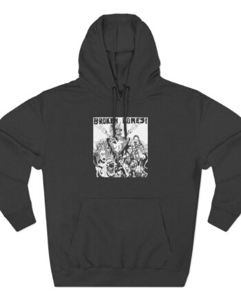 Broken Bones Dem Bones Three-Panel Fleece Hoodie
