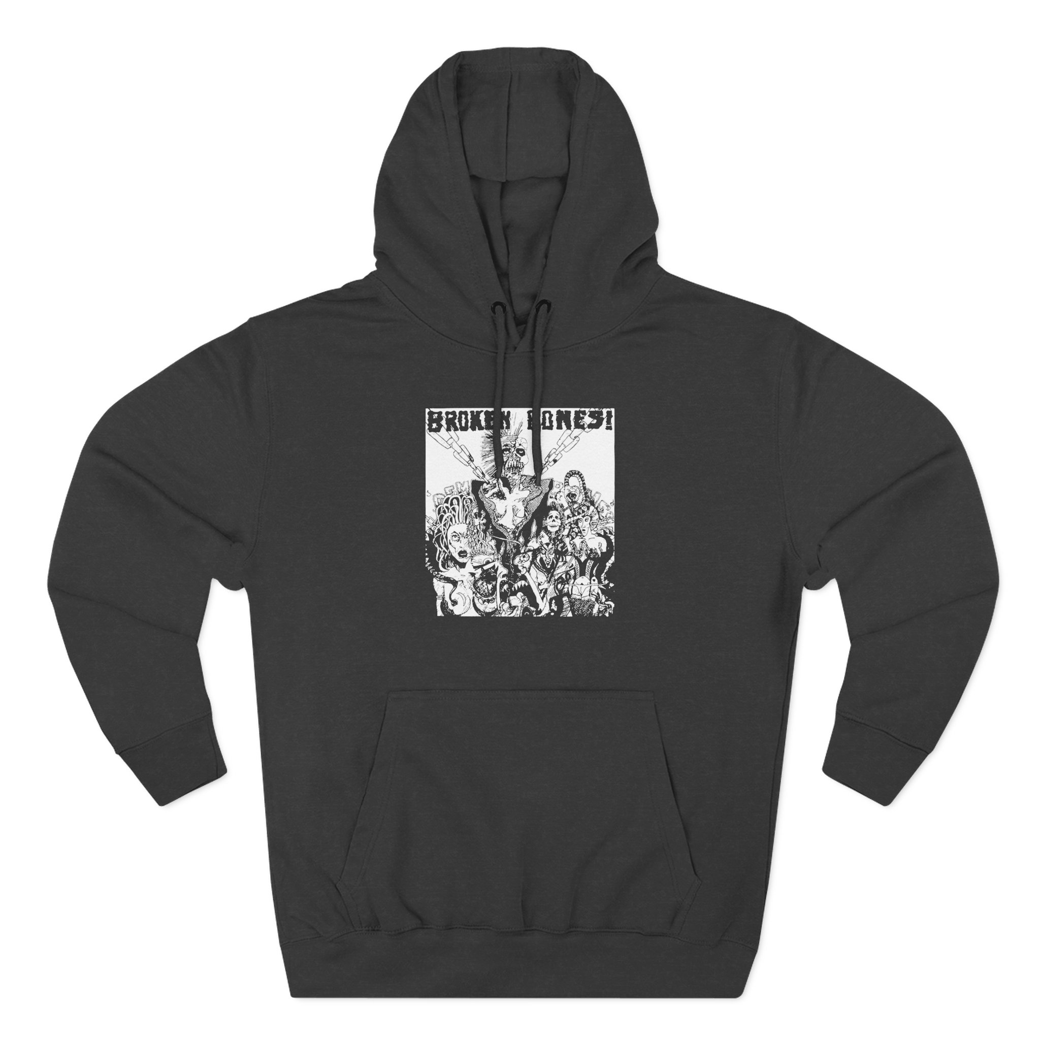 Broken Bones Dem Bones Three-Panel Fleece Hoodie
