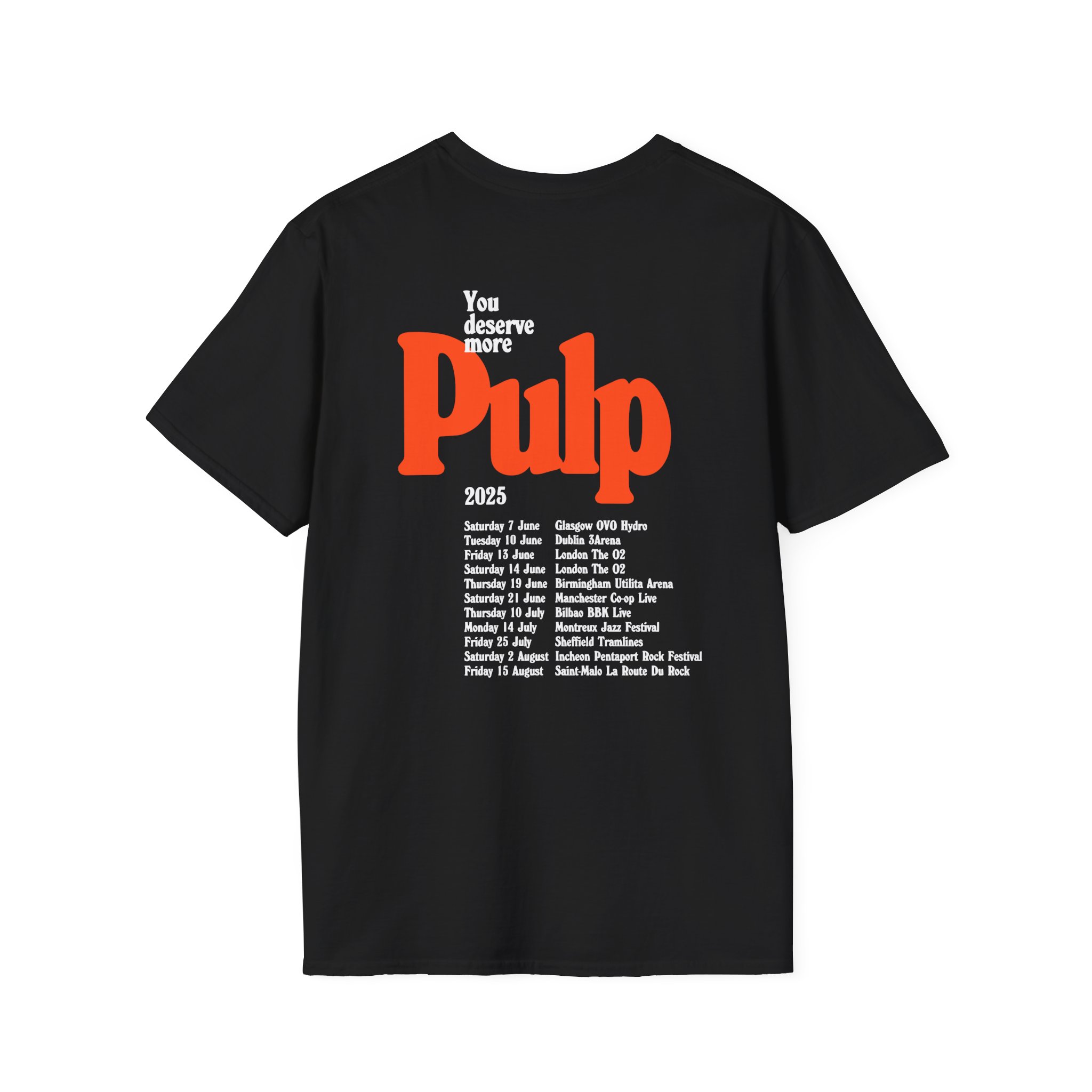 Pulp More 2025 Tour Unisex Softstyle T-Shirt