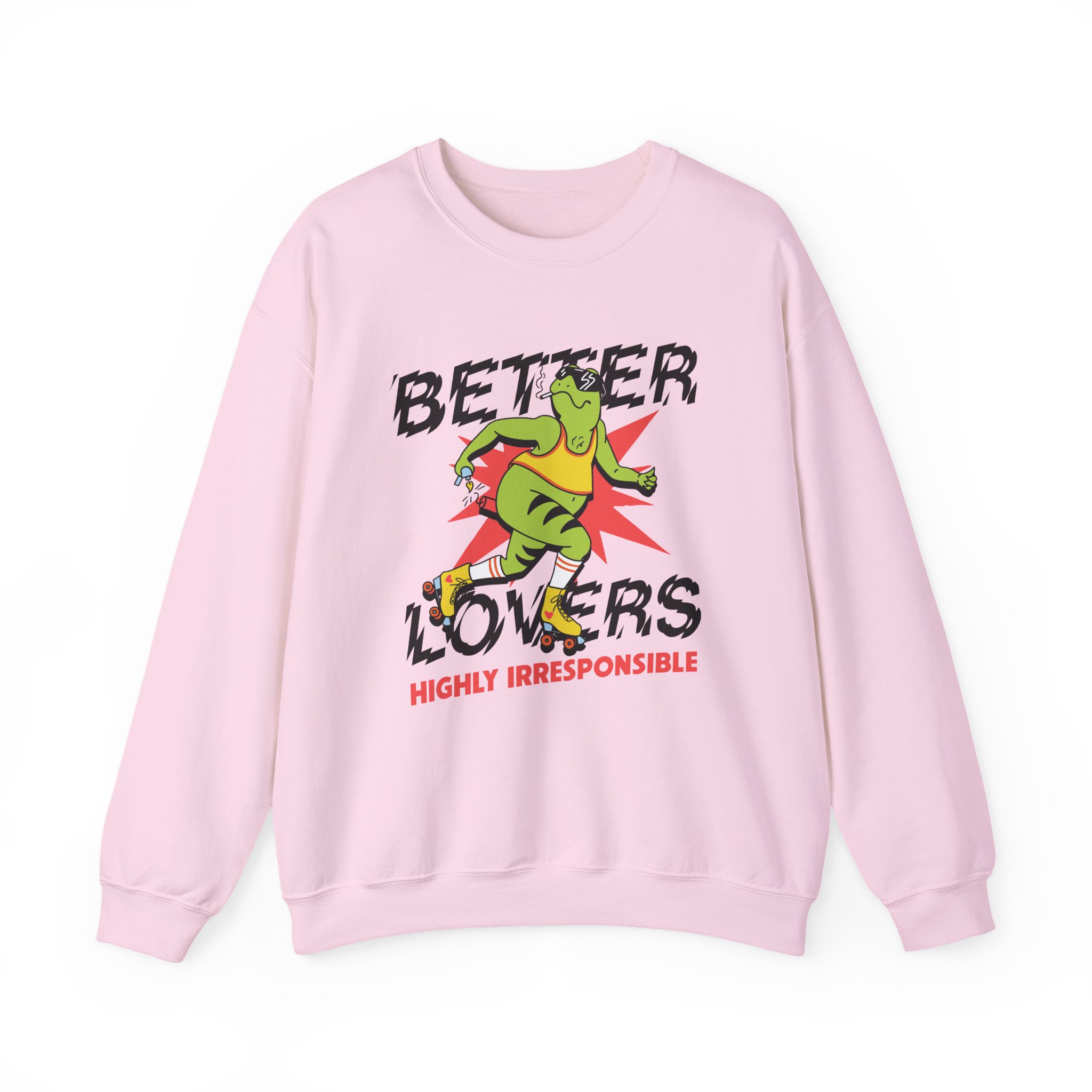Better Lovers Skating Frog Unisex Heavy Blendâ„¢ Crewneck Sweatshirt
