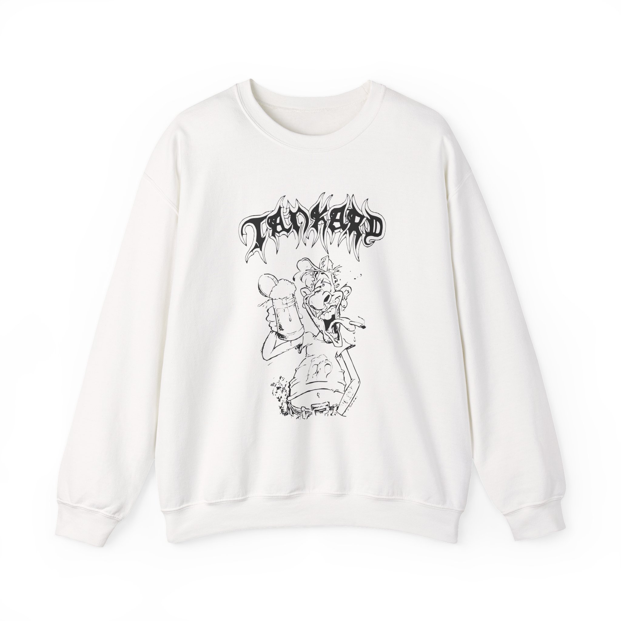 Tankard Freibier Für Alle , Sonst Gibts Krawalle Unisex Heavy Blend™ Crewneck Sweatshirt