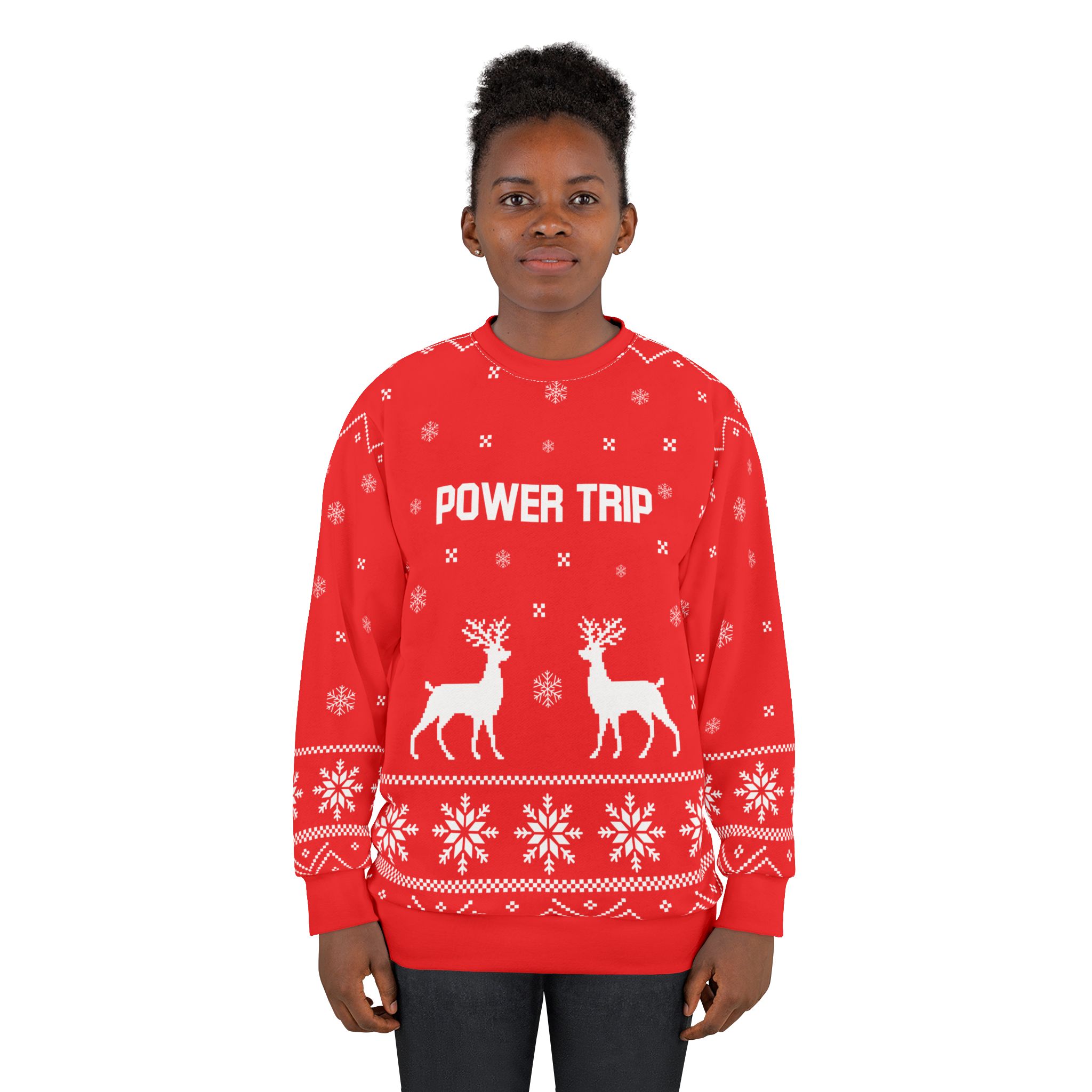 Power Trip Unisex Sweatshirt (AOP)