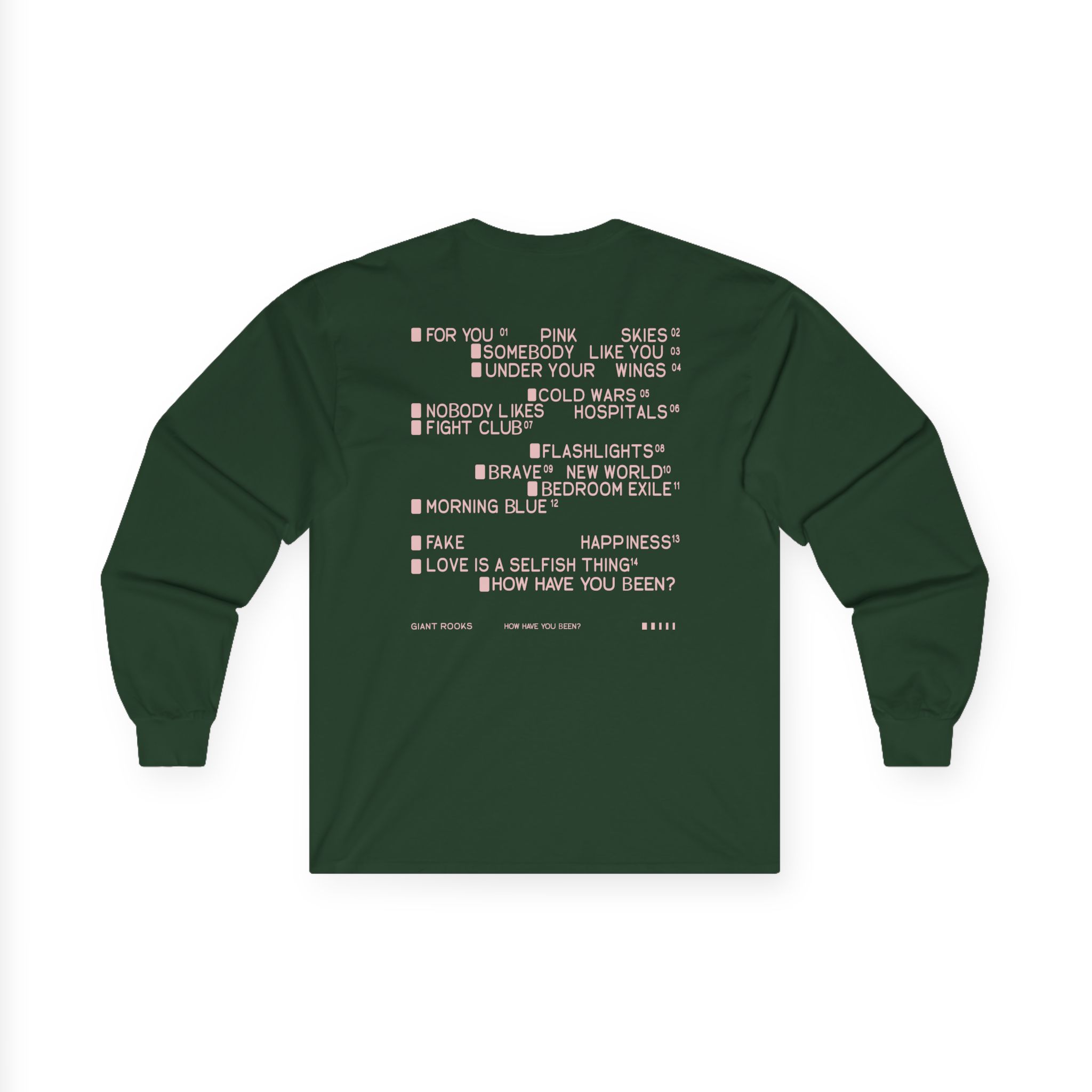 Giant Rooks Tracklisting Unisex Ultra Cotton Long Sleeve Tee