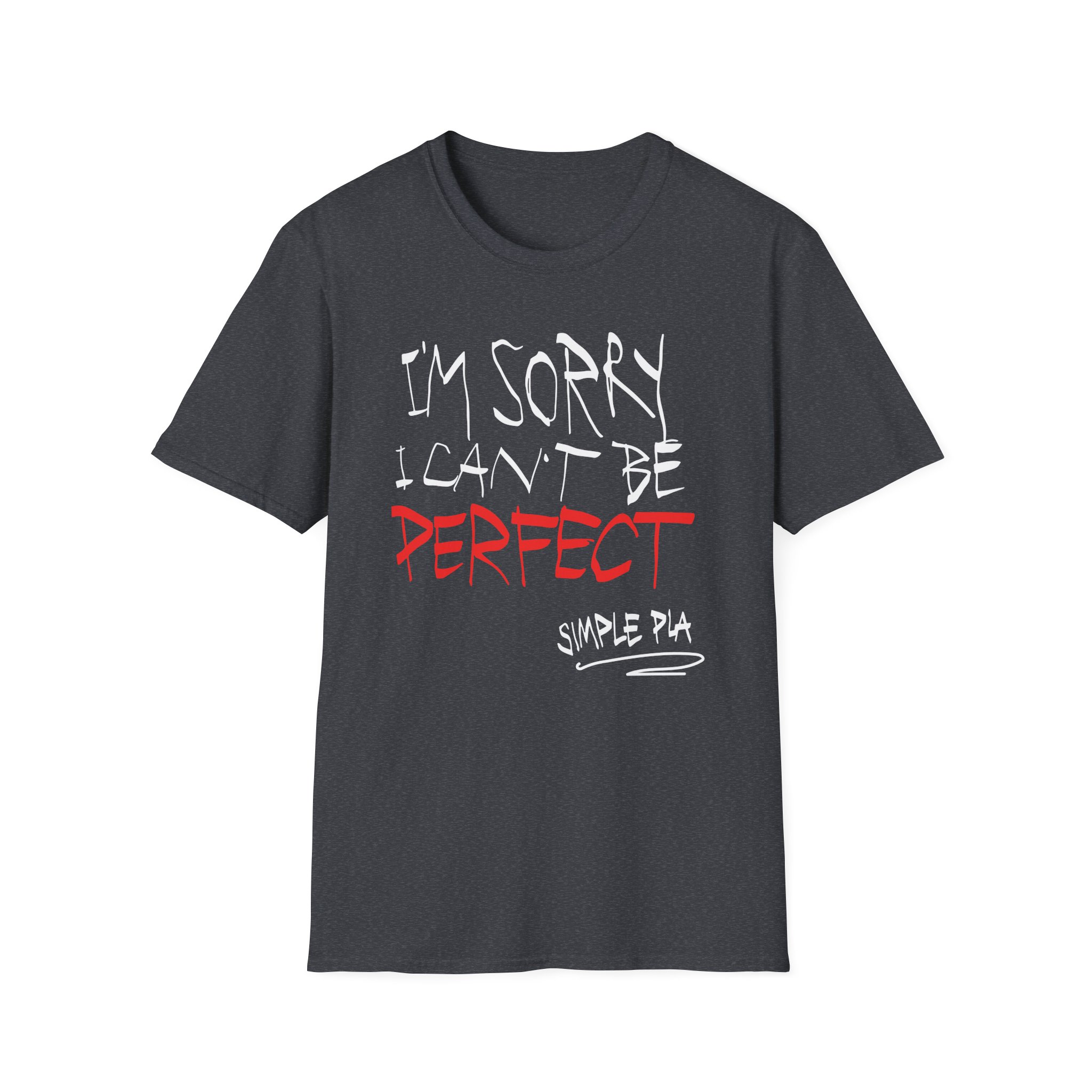 Simple Plan I'm Sorry I Can't Be Perfect Unisex Softstyle T-Shirt