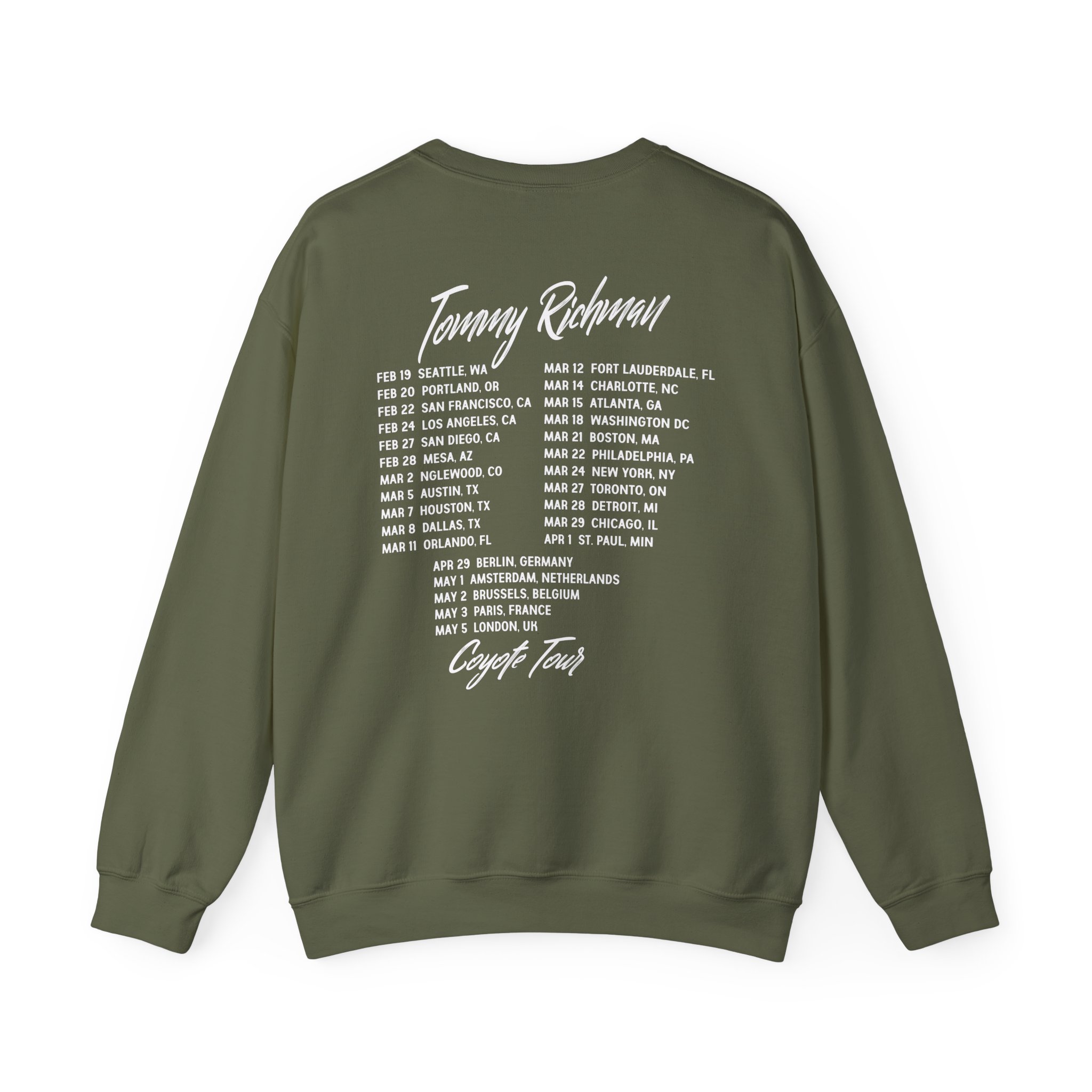 Tommy Richman Coyote Tour Unisex Heavy Blendâ„¢ Crewneck Sweatshirt