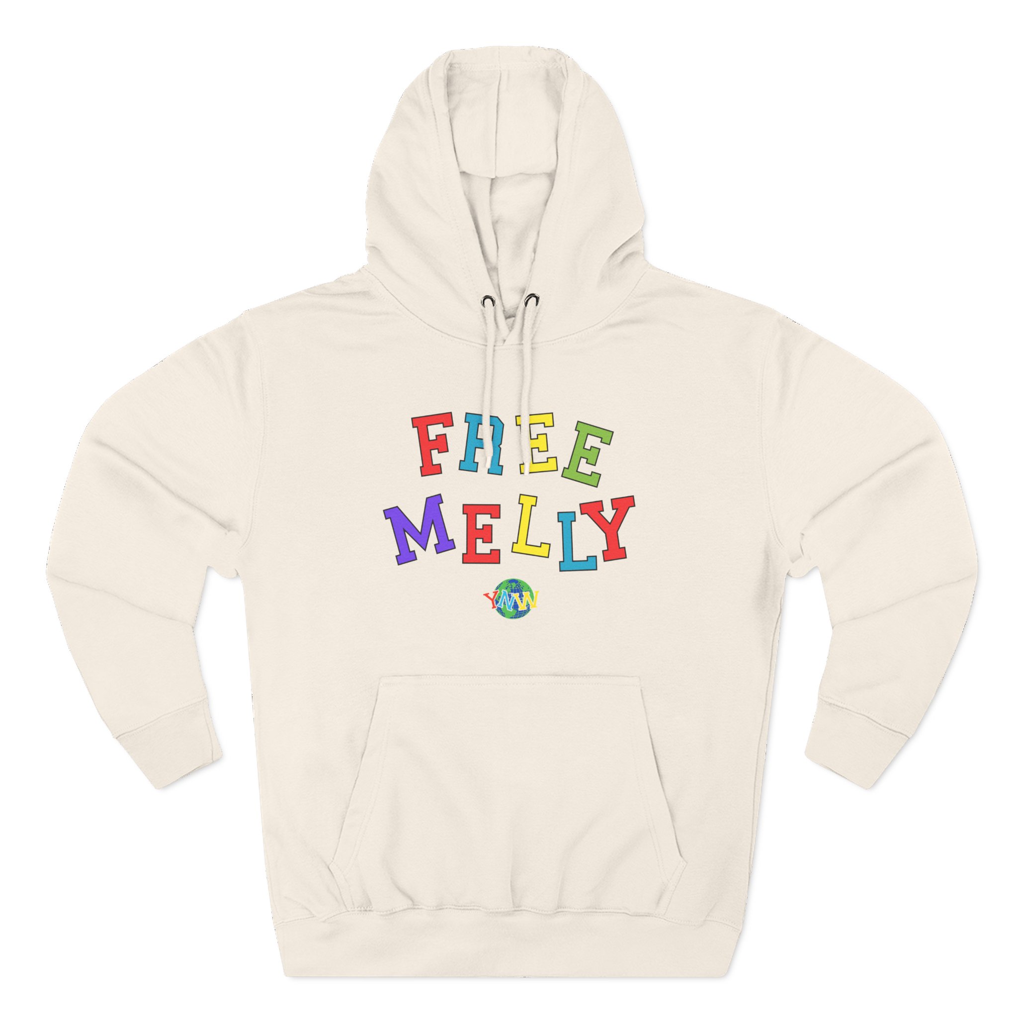 YNW Melly Free Melly Three-Panel Fleece Hoodie