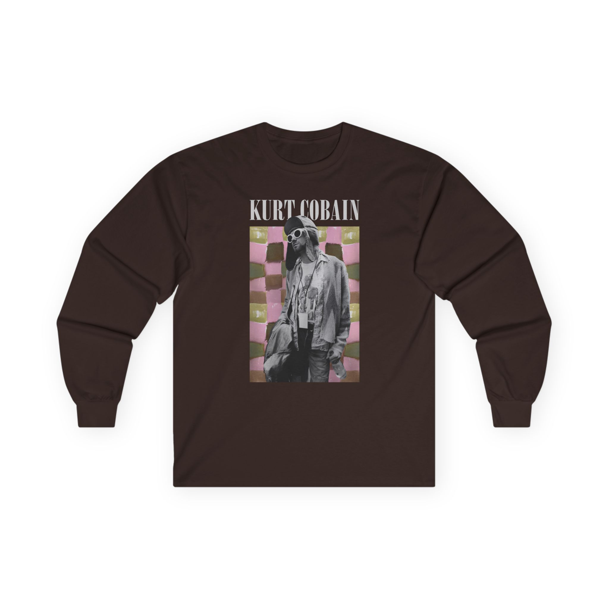 Kurt Cobain Checkered Unisex Ultra Cotton Long Sleeve Tee