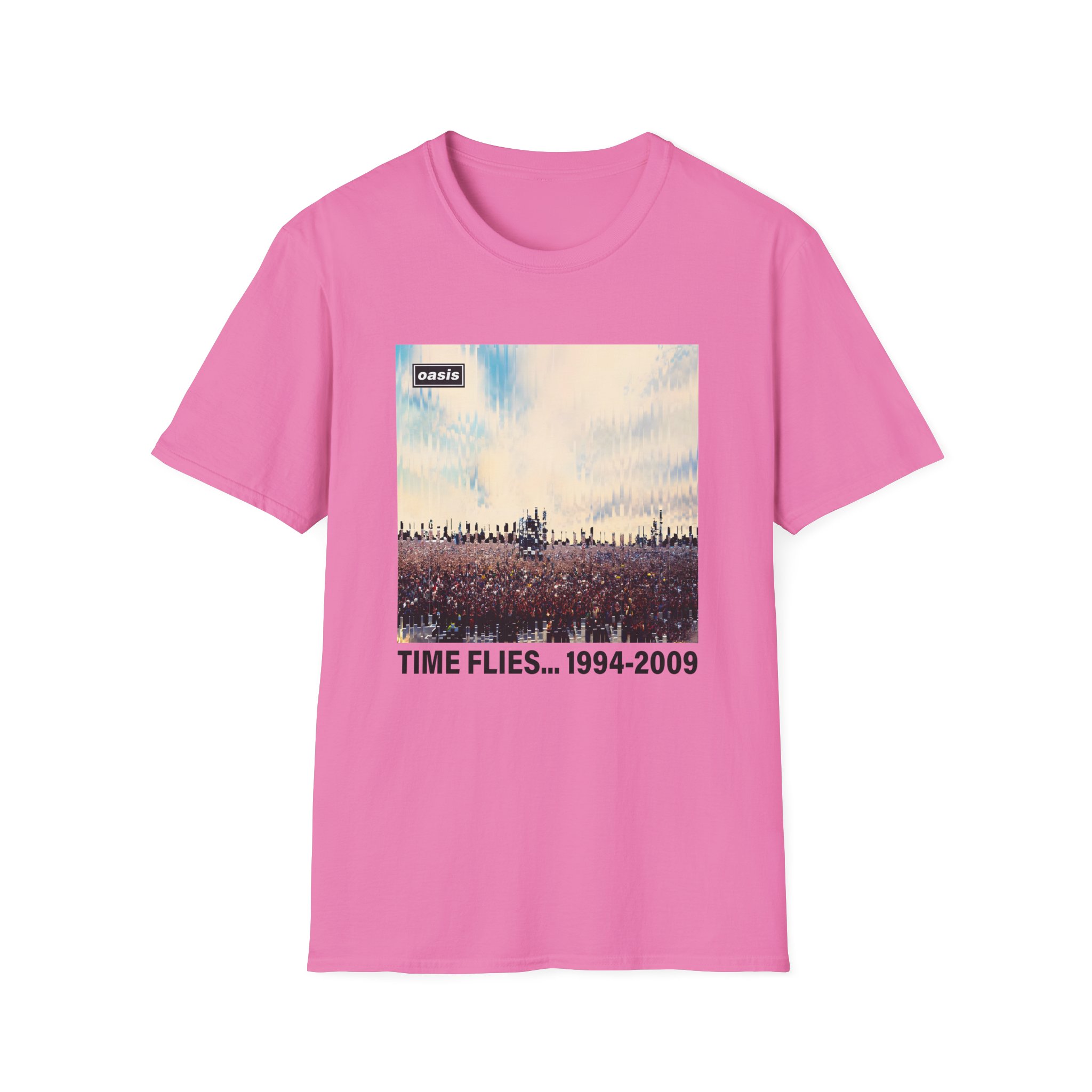 Oasis Time Flies 15th Anniversary Unisex Softstyle T-Shirt