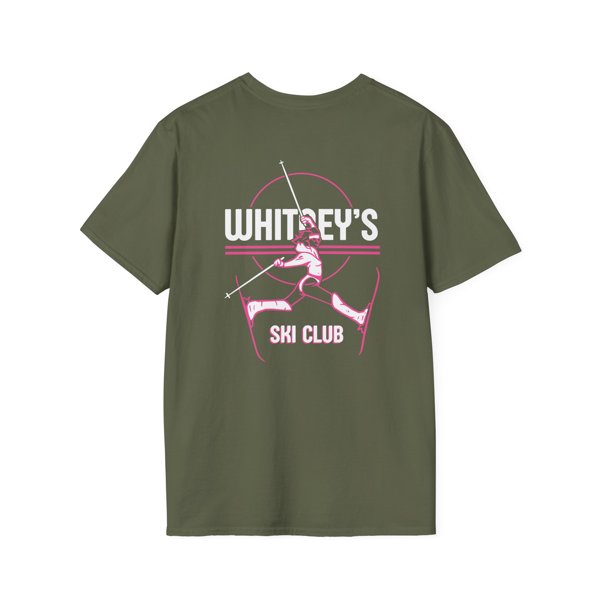 Spittin Chiclets Whitney's Ski Club Unisex Softstyle T-Shirt