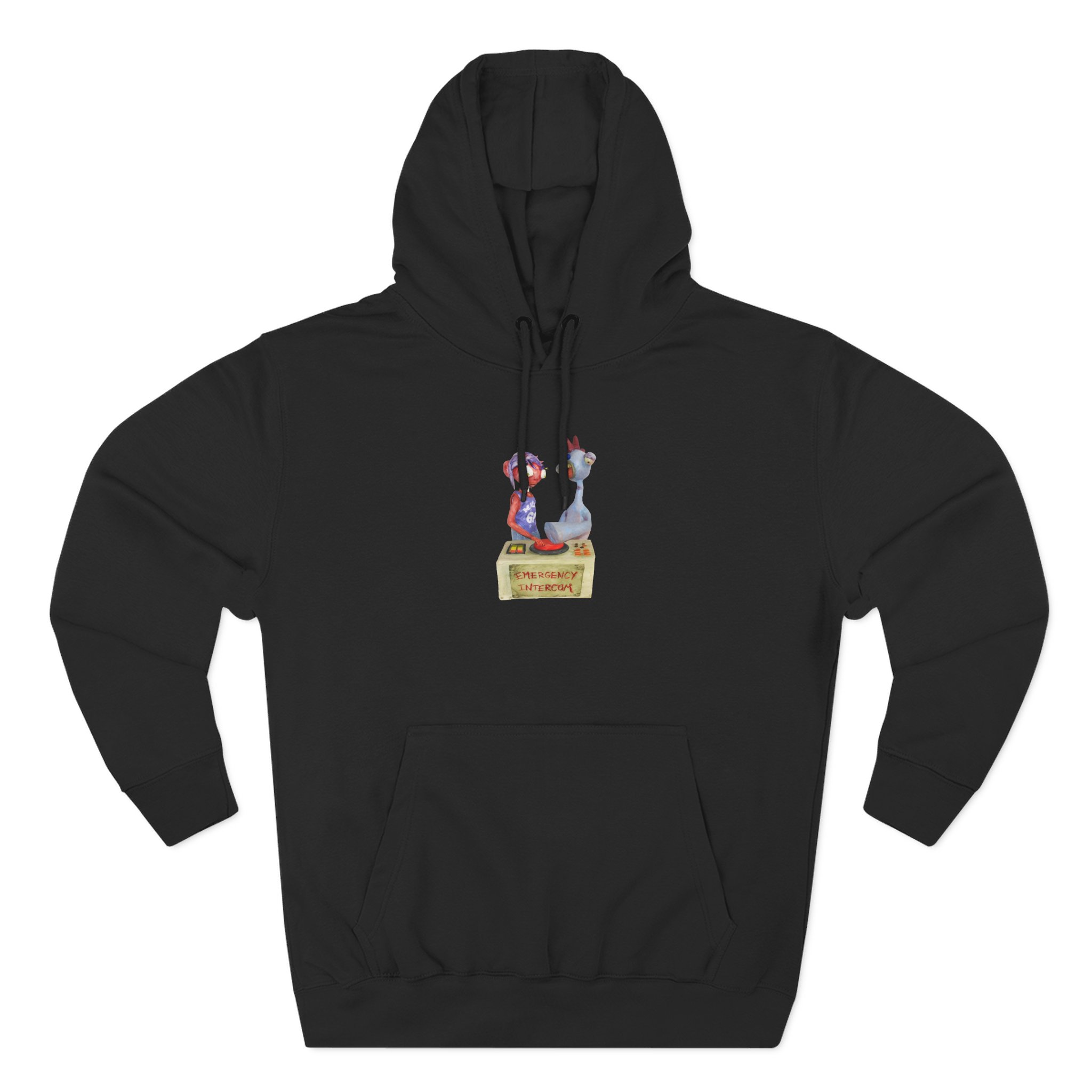 Emergency Intercom Three-Panel Fleece Hoodie