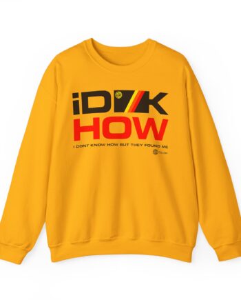 iDKHOW Striped Box Gold Unisex Heavy Blend™ Crewneck Sweatshirt