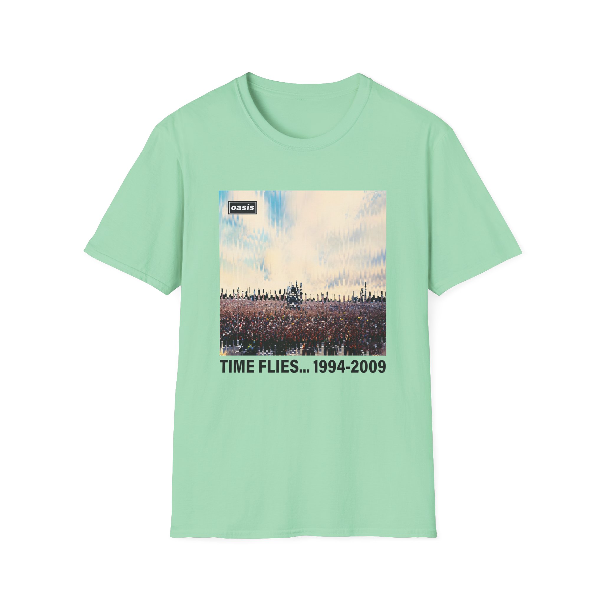 Oasis Time Flies 15th Anniversary Unisex Softstyle T-Shirt