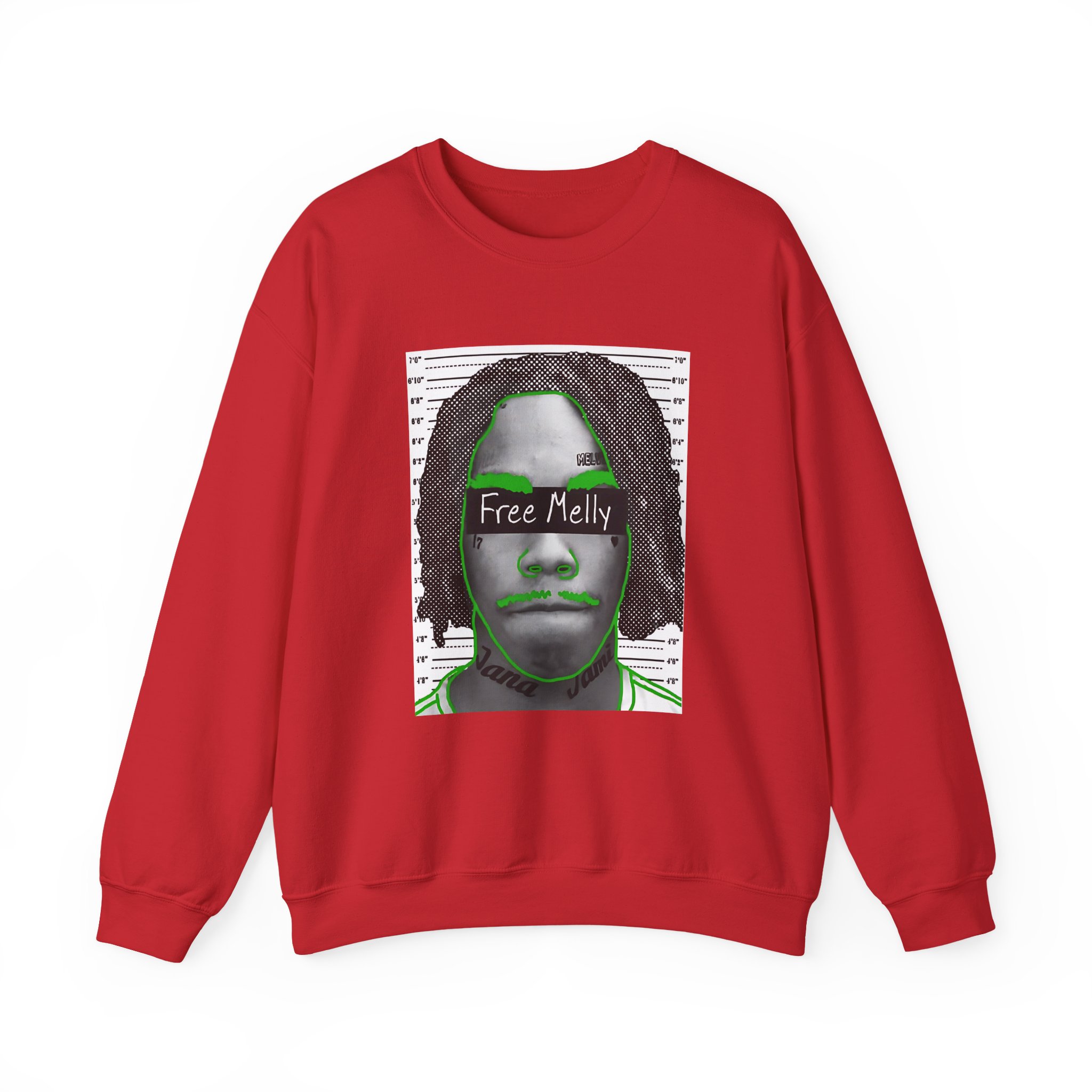 YNW Melly Free Melly Unisex Heavy Blendâ„¢ Crewneck Sweatshirt