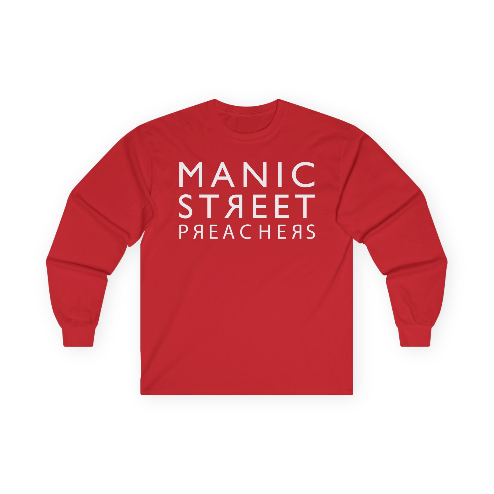 Manic Street Preachers Reversed Logo Unisex Ultra Cotton Long Sleeve Tee