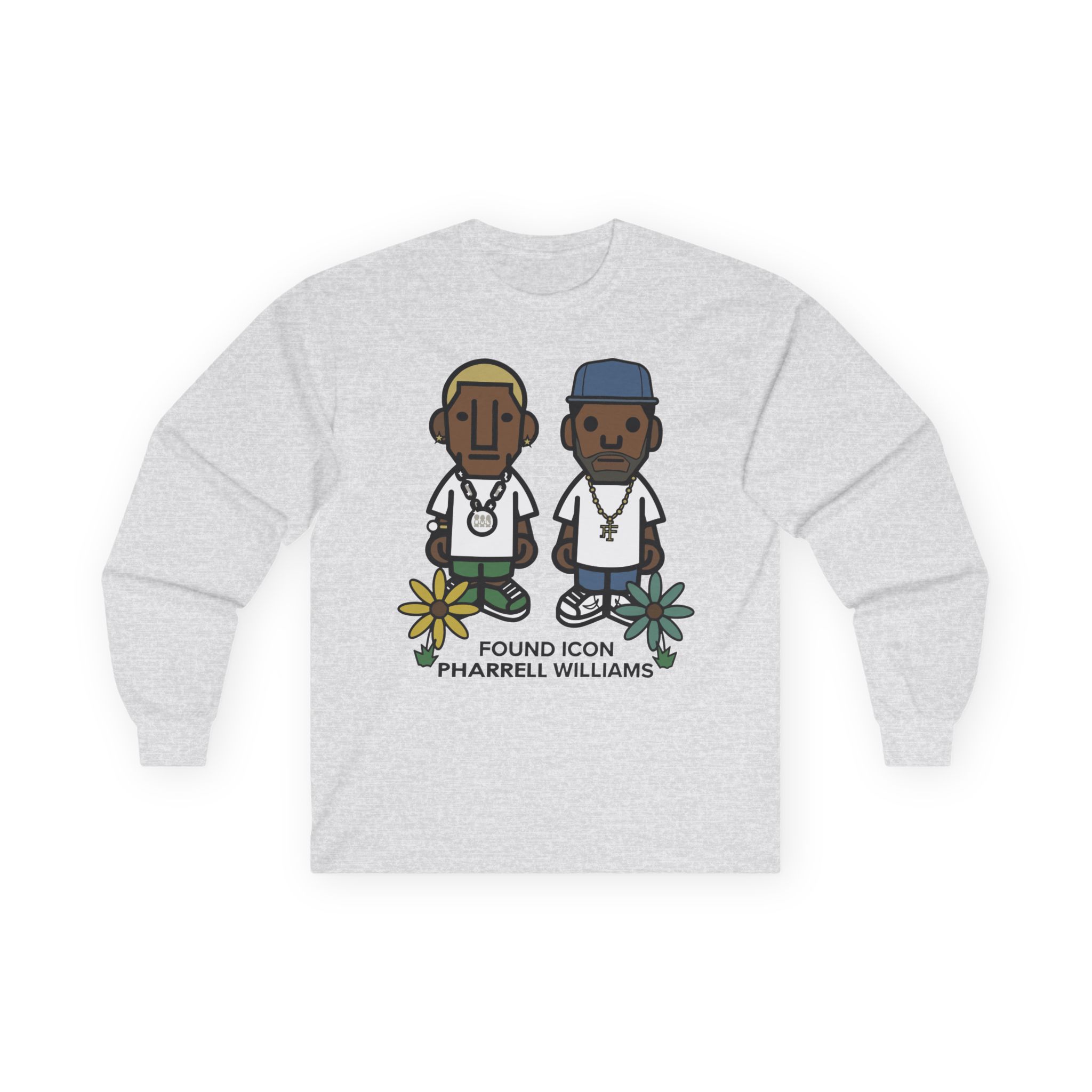 Pharrell Williams Found Icon Unisex Ultra Cotton Long Sleeve Tee