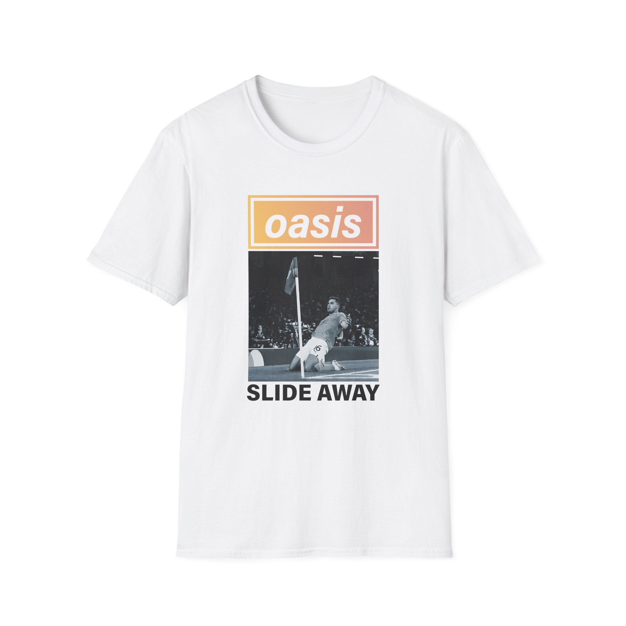 Oasis Man City Slide Away Unisex Softstyle T-Shirt