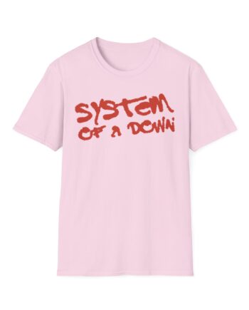 System of a Down Puff Script Unisex Softstyle T-Shirt