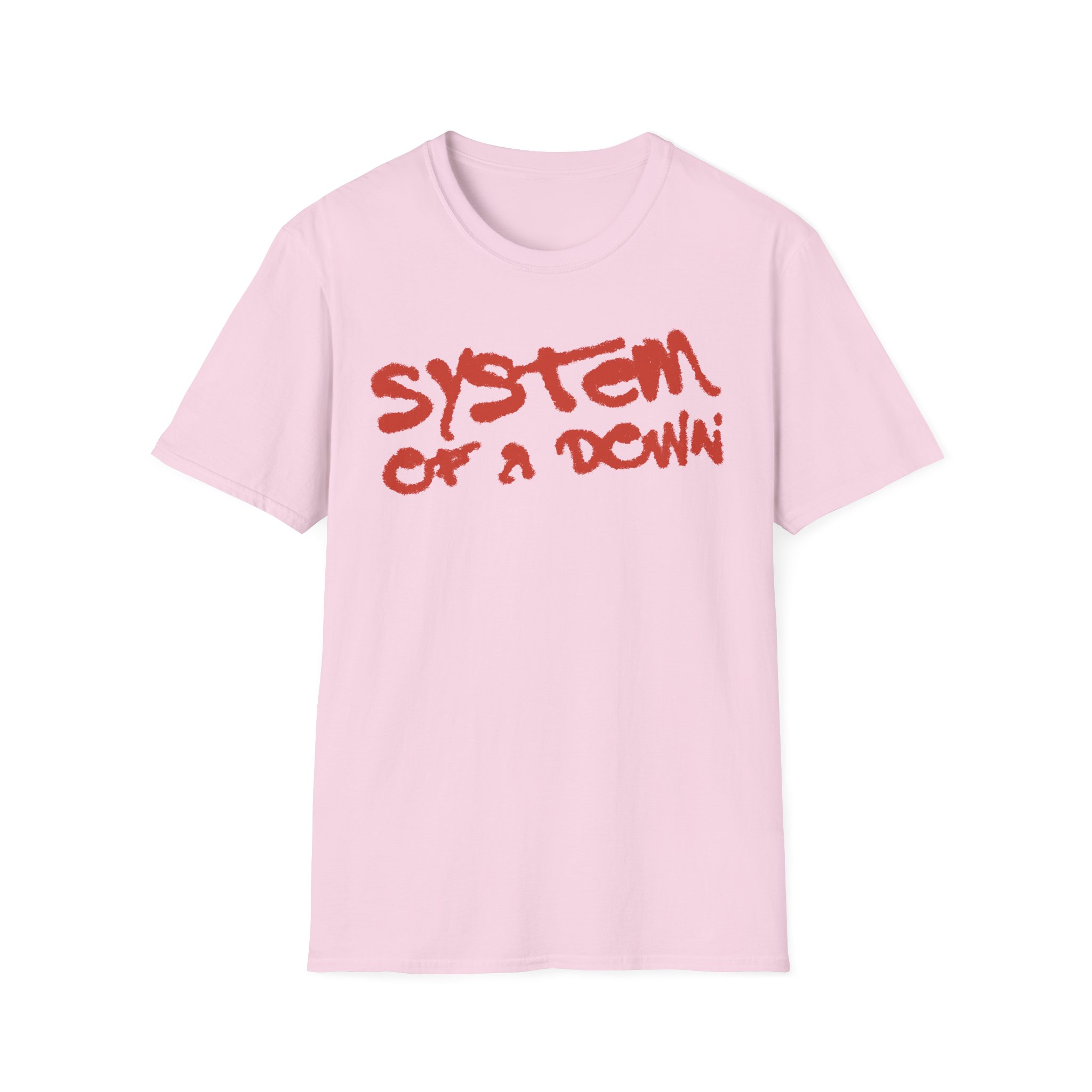 System of a Down Puff Script Unisex Softstyle T-Shirt
