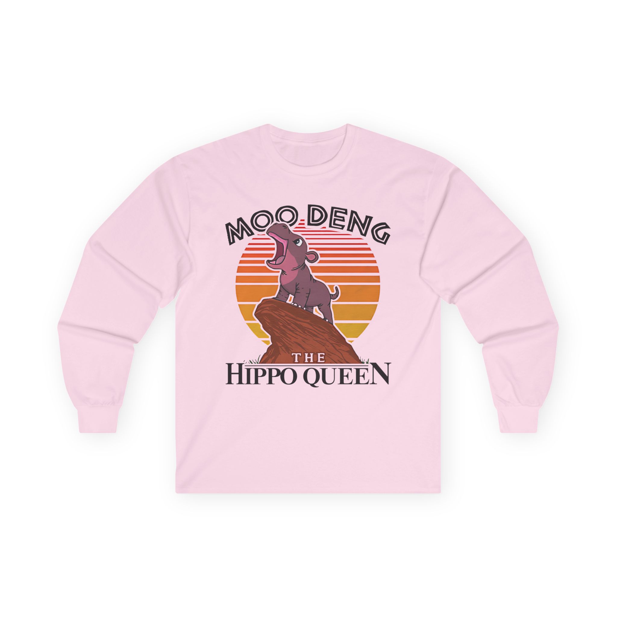 Moo Deng the Hippo Queen Unisex Ultra Cotton Long Sleeve Tee
