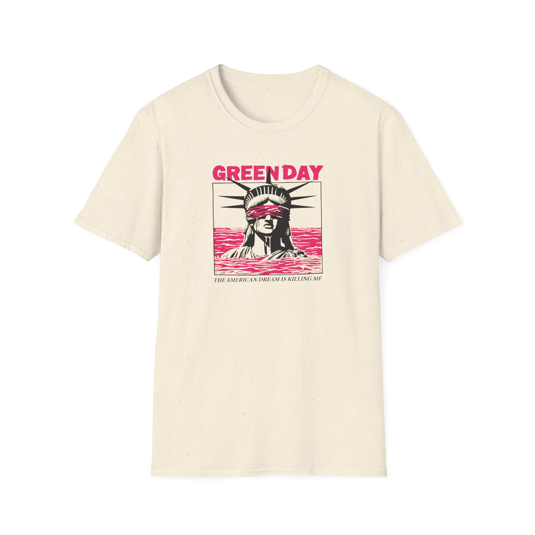 Green Day Lady Liberty Unisex Softstyle T-Shirt