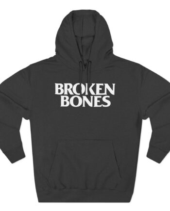 Broken Bones Three-Panel Fleece Hoodie