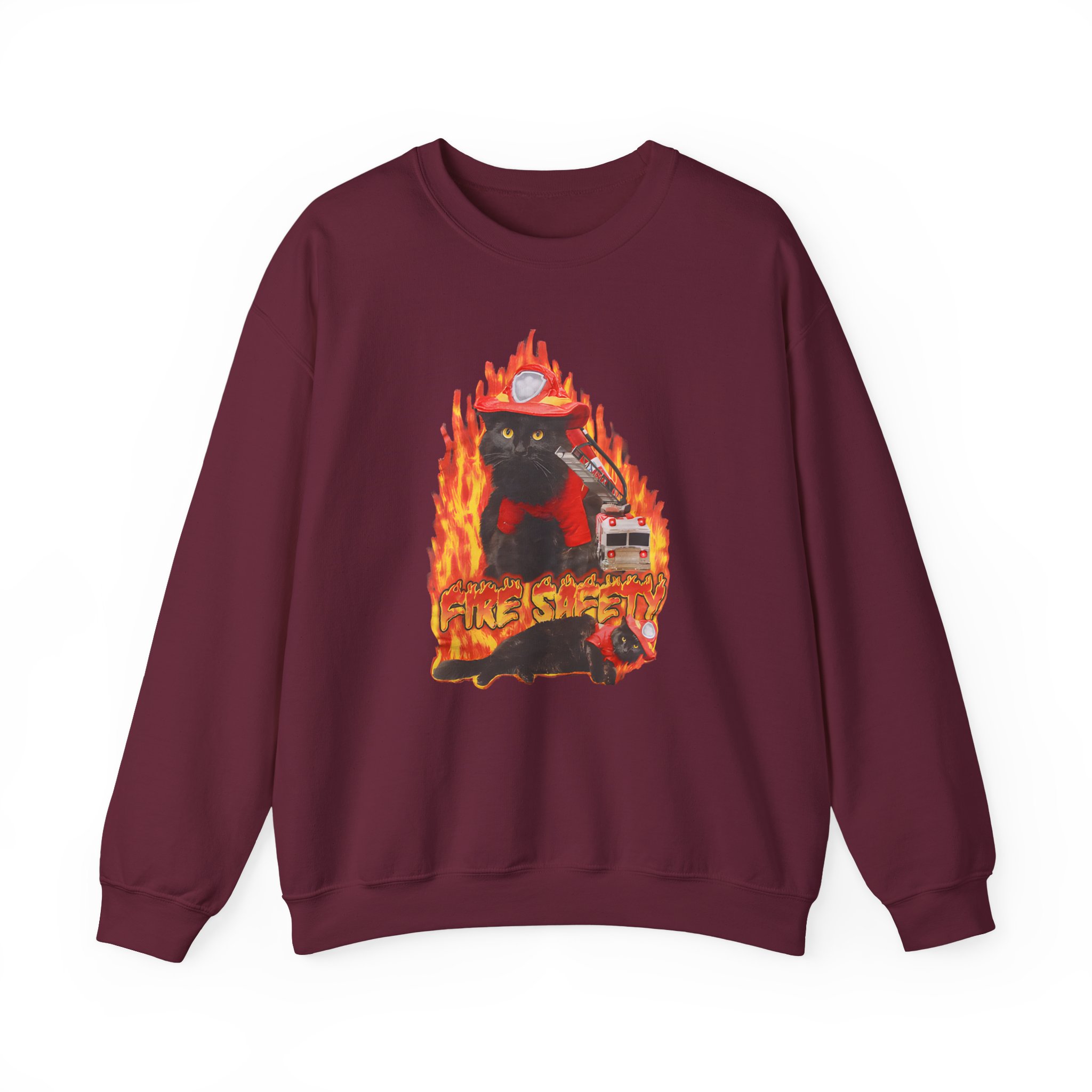 William Osman Fire Safety Unisex Heavy Blendâ„¢ Crewneck Sweatshirt