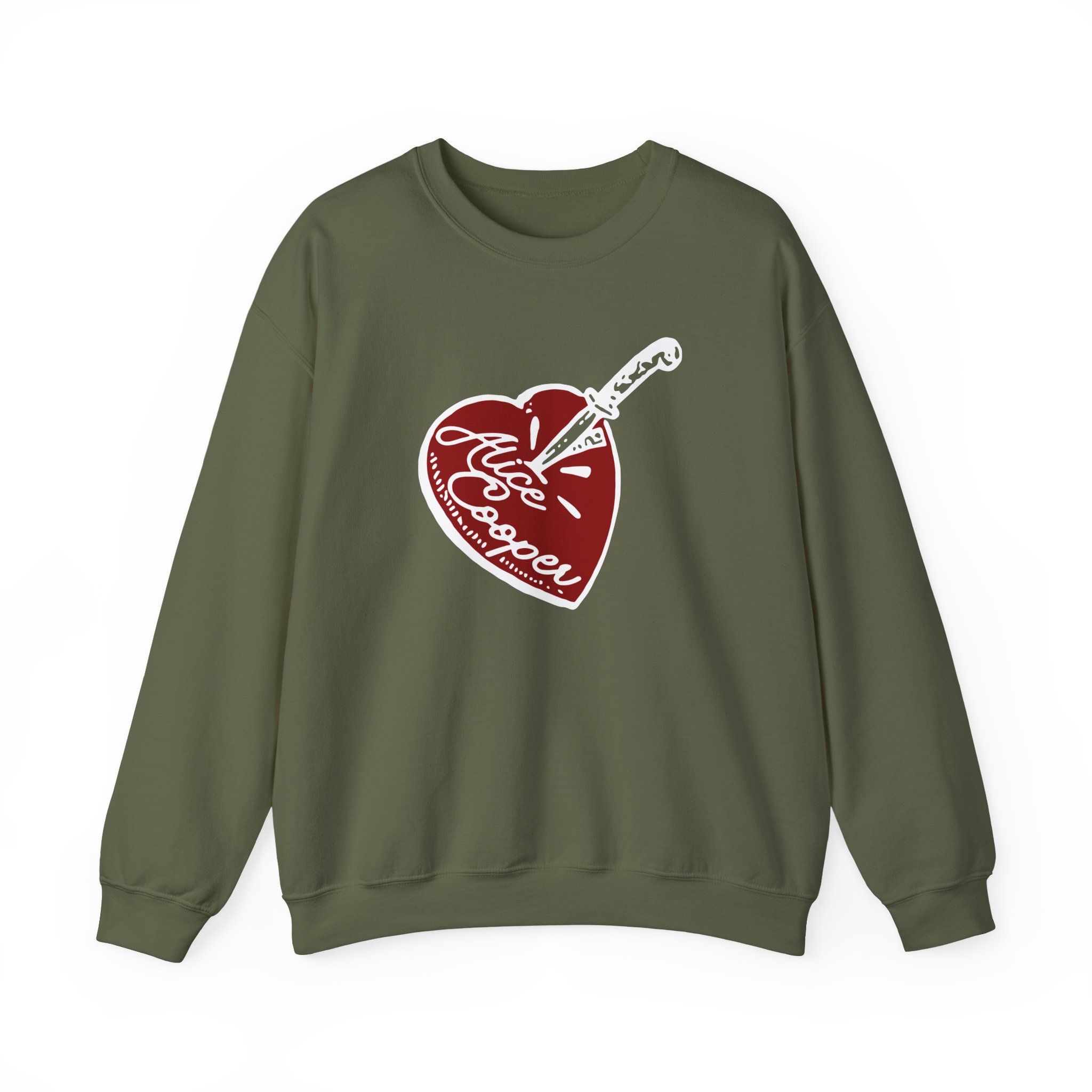 Alice Cooper Stab Heart Unisex Heavy Blendâ„¢ Crewneck Sweatshirt