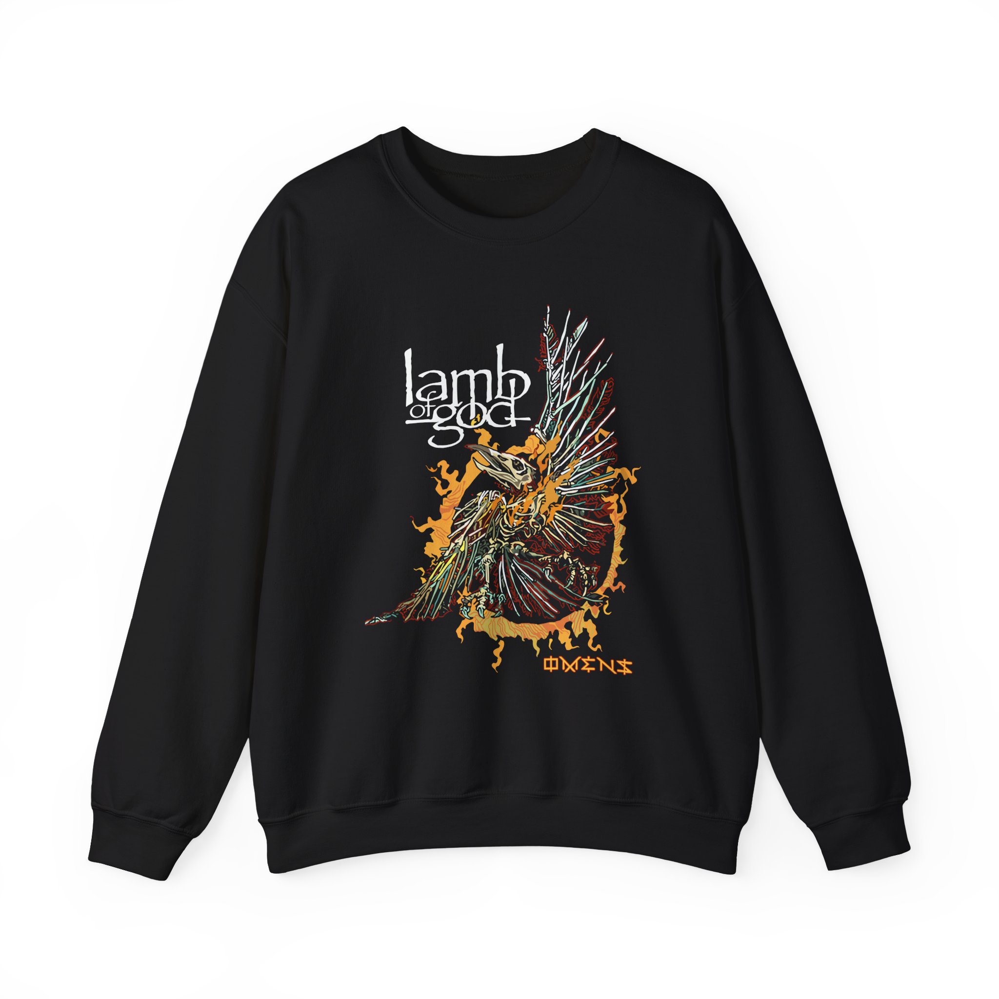 Lamb of God Omens Skeleton Eagle Unisex Heavy Blendâ„¢ Crewneck Sweatshirt