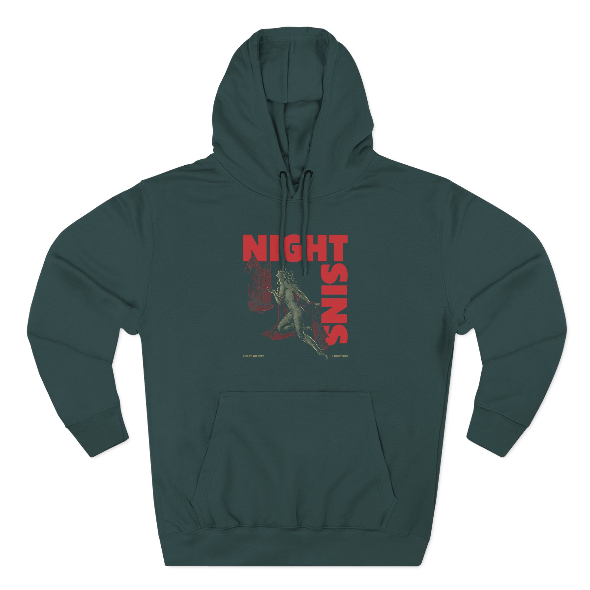 Night Sins Shrine Three-Panel Fleece Hoodie