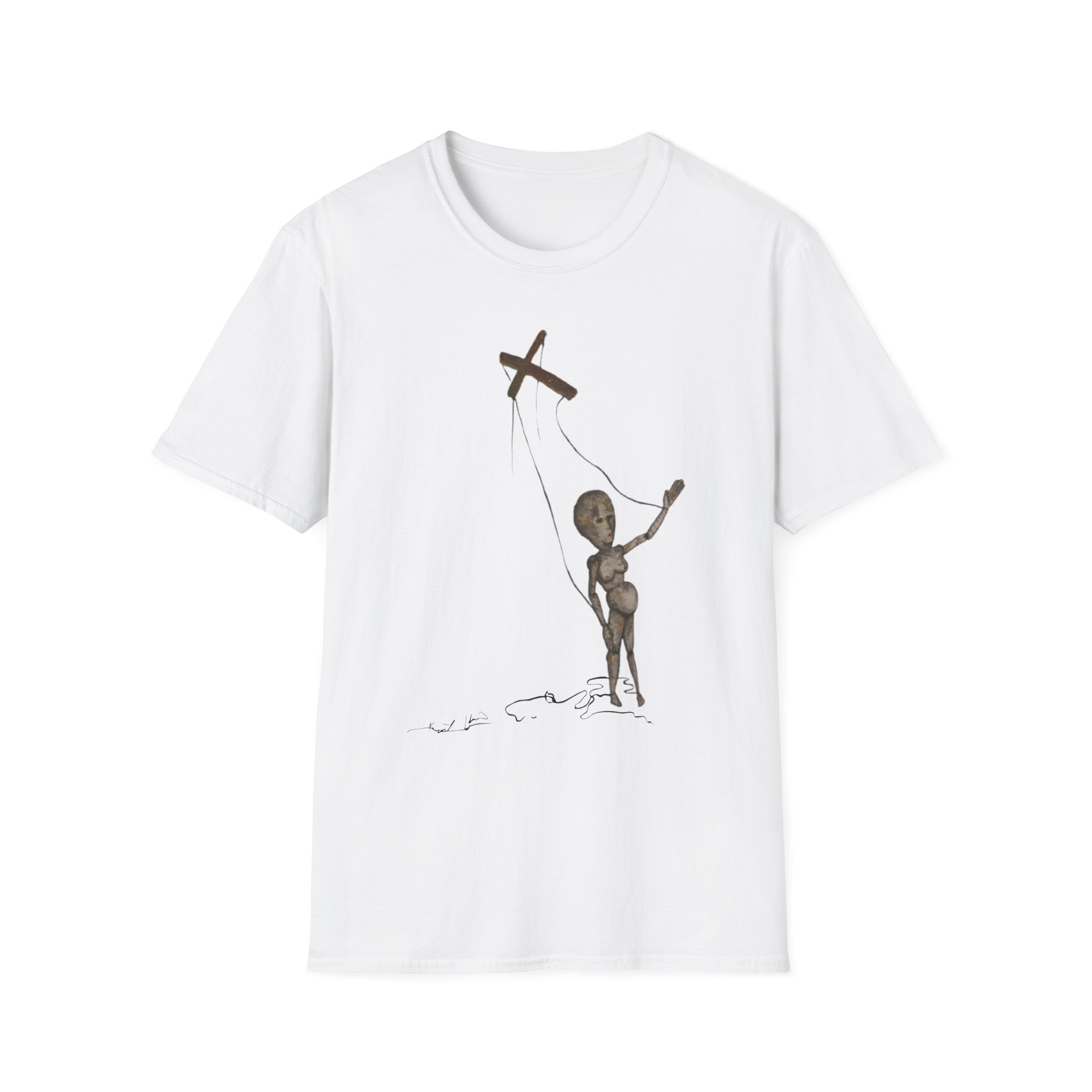 Kurt Cobain Painted Puppet Acid Unisex Softstyle T-Shirt