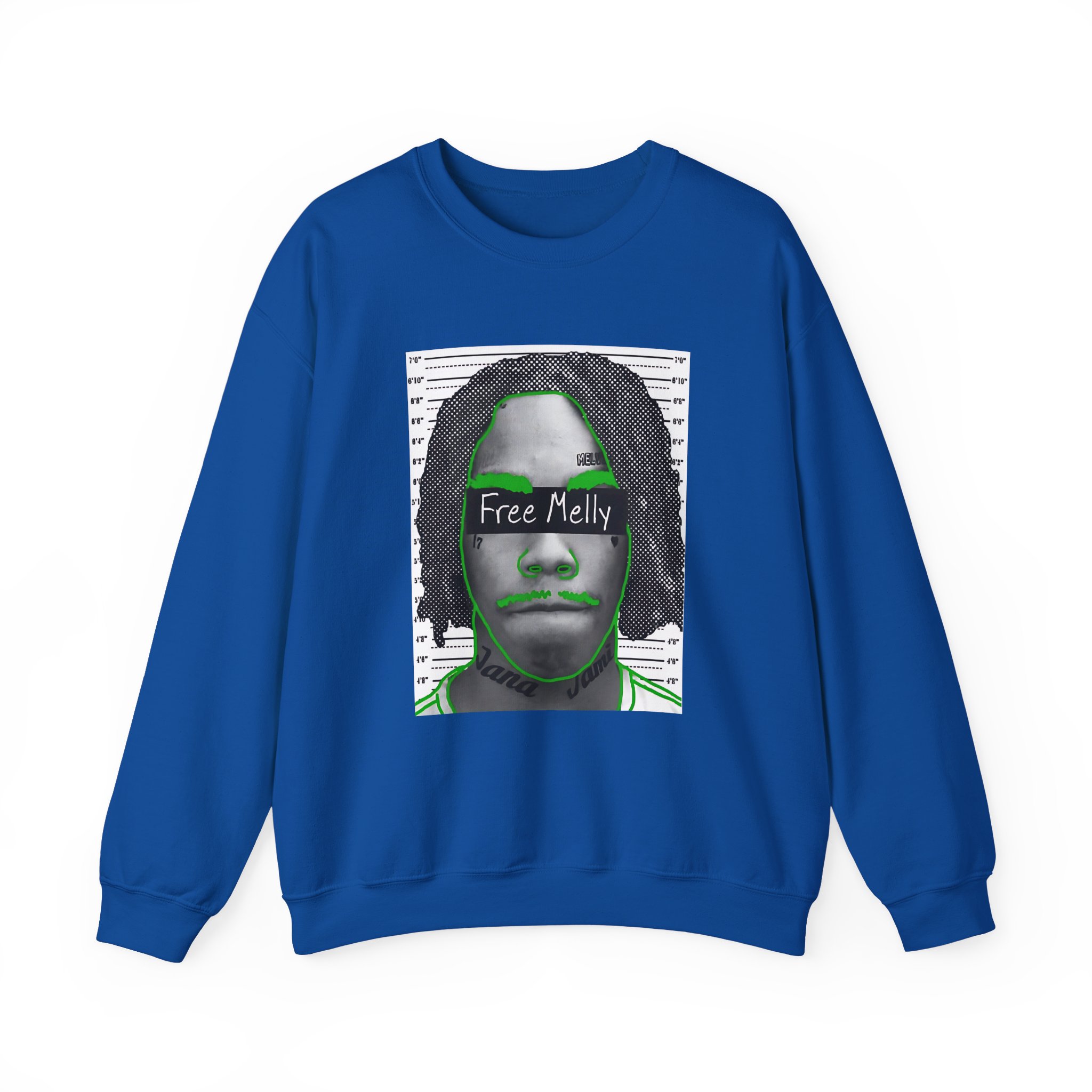 YNW Melly Free Melly Unisex Heavy Blendâ„¢ Crewneck Sweatshirt