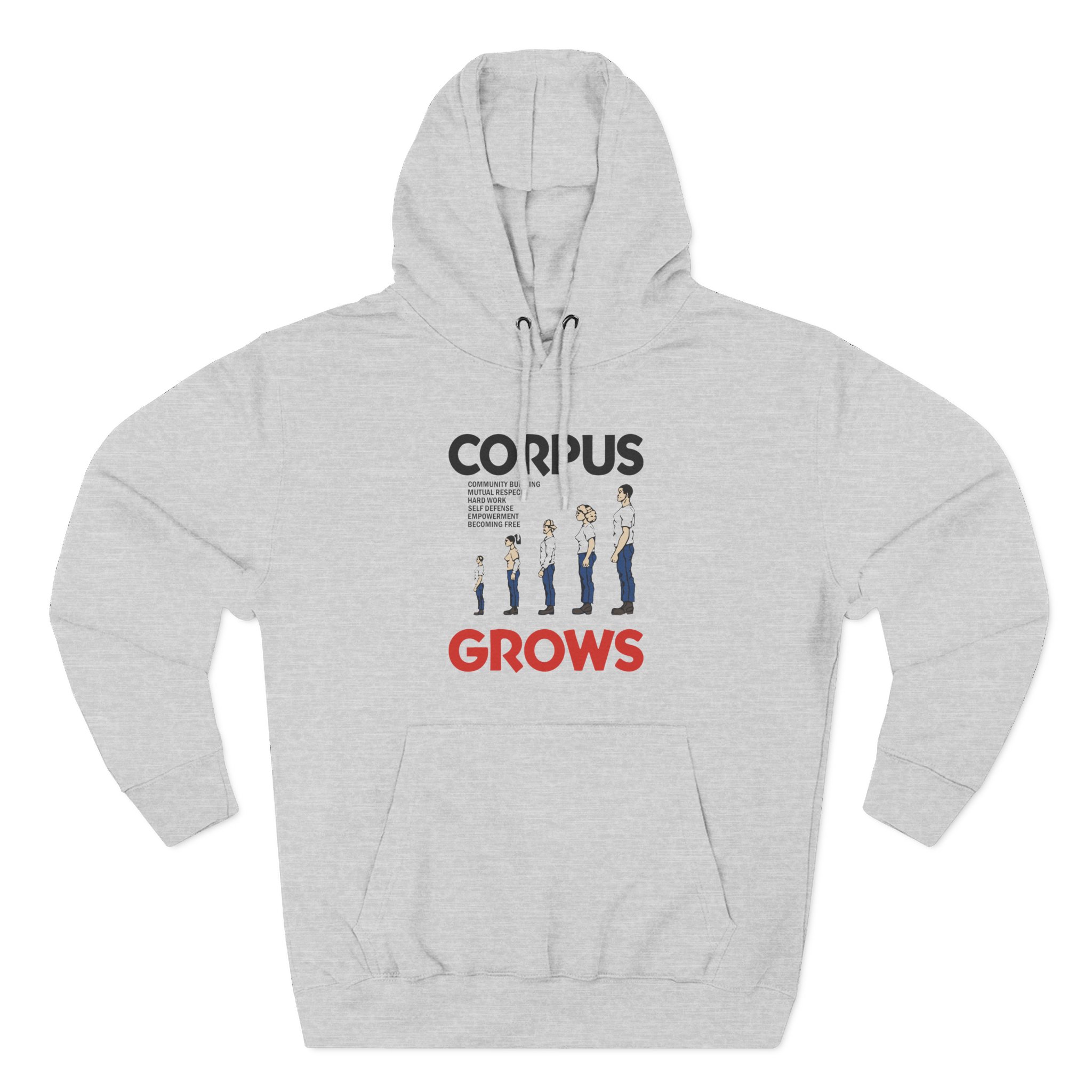 Show Me the Body Corpus Grows Three-Panel Fleece Hoodie