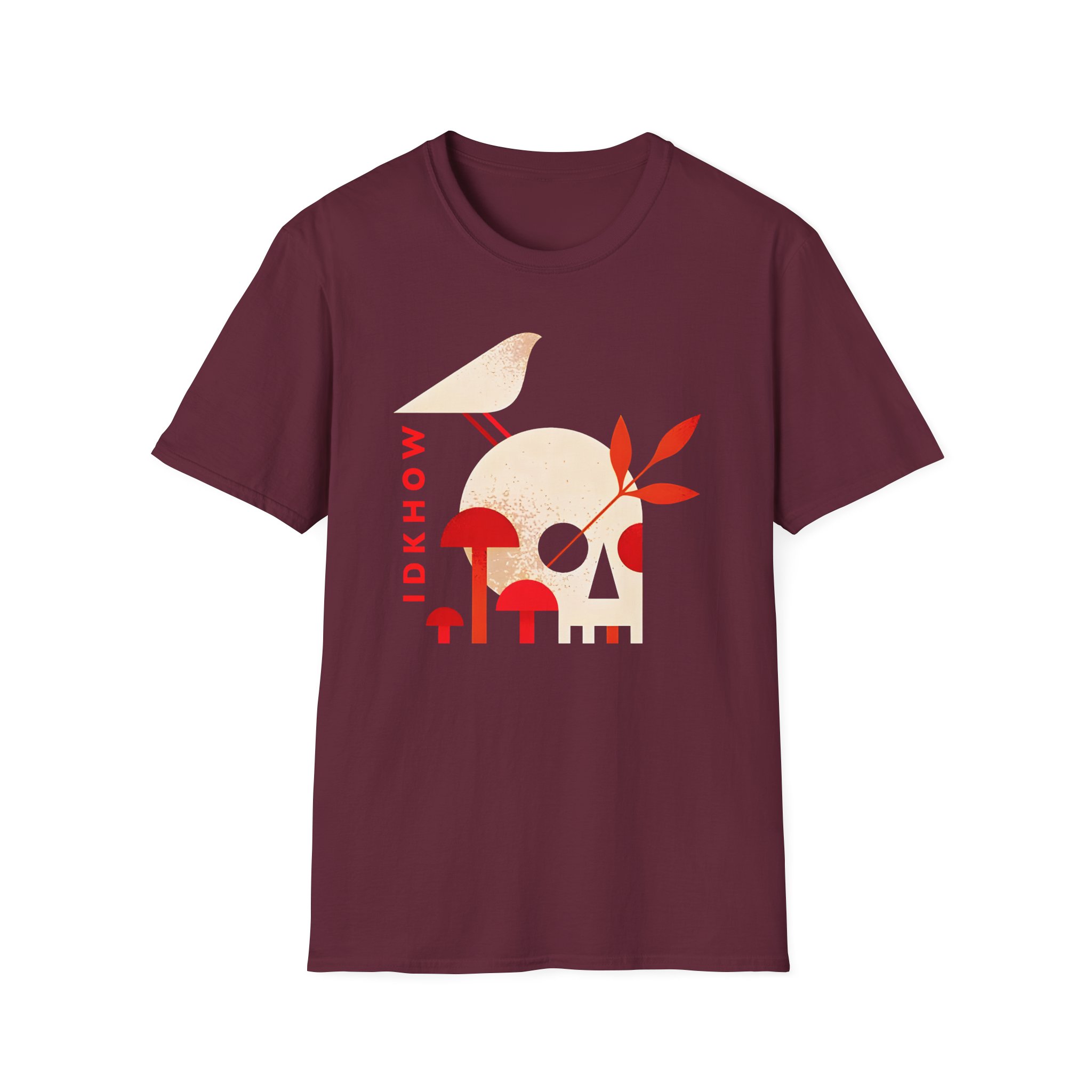 iDKHOW Skull Mushroom Unisex Softstyle T-Shirt