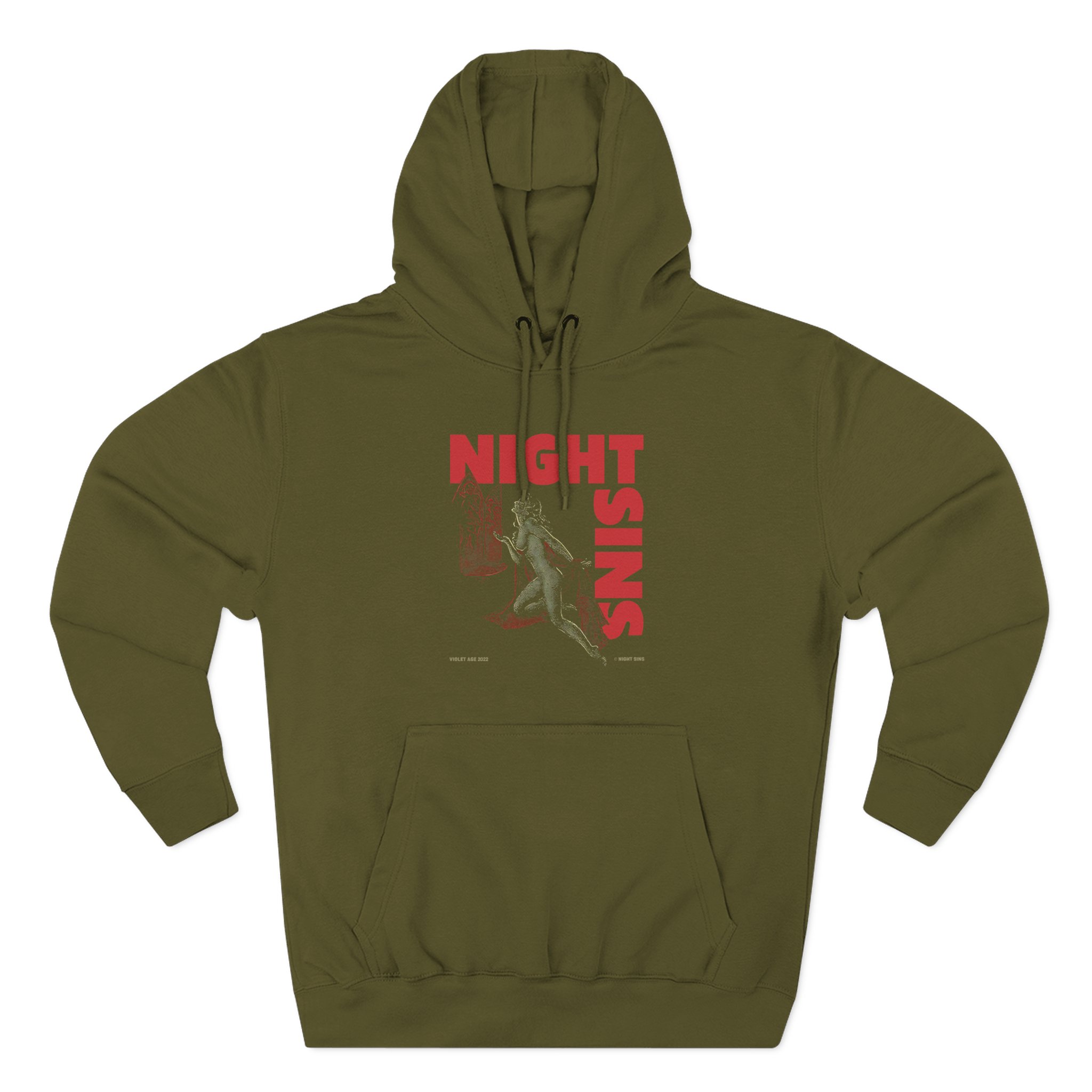 Night Sins Shrine Three-Panel Fleece Hoodie