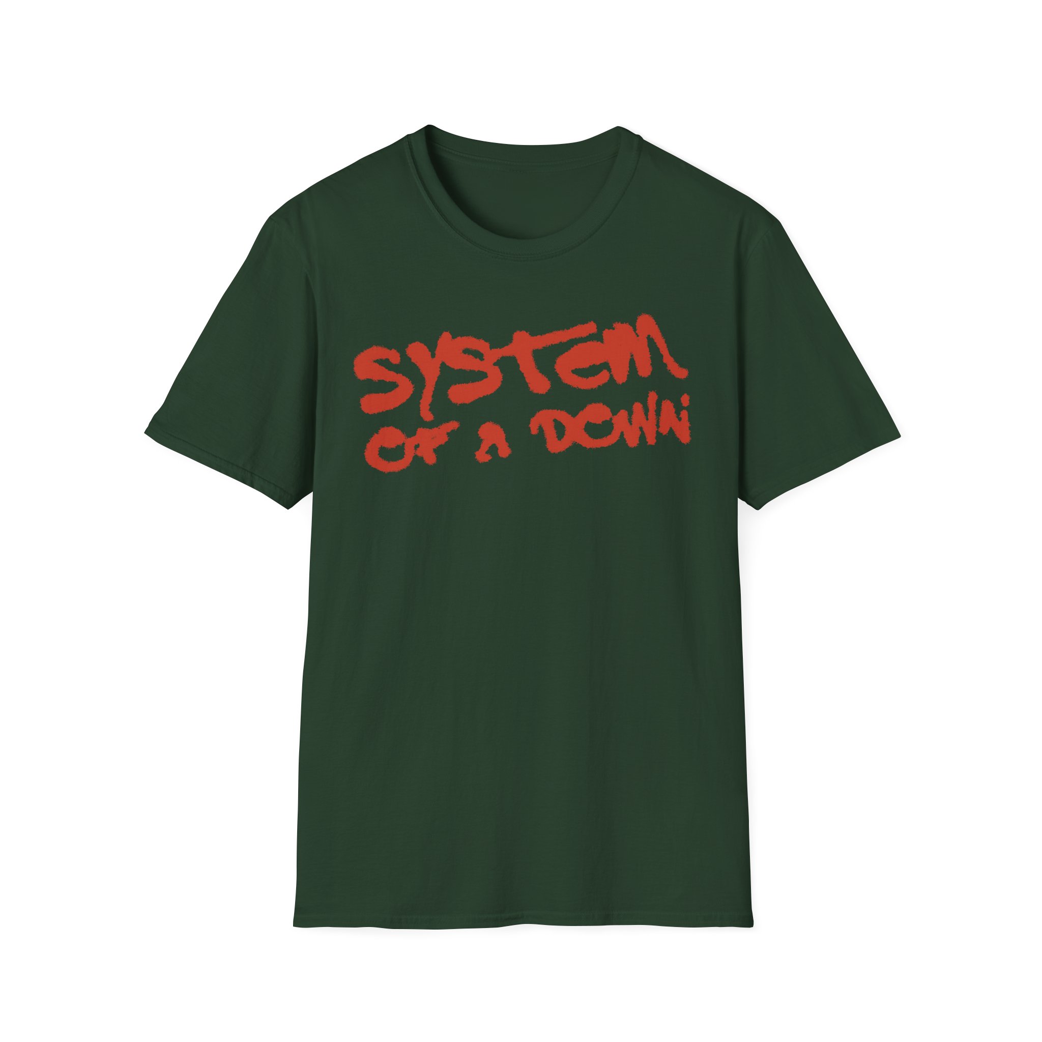 System of a Down Puff Script Unisex Softstyle T-Shirt