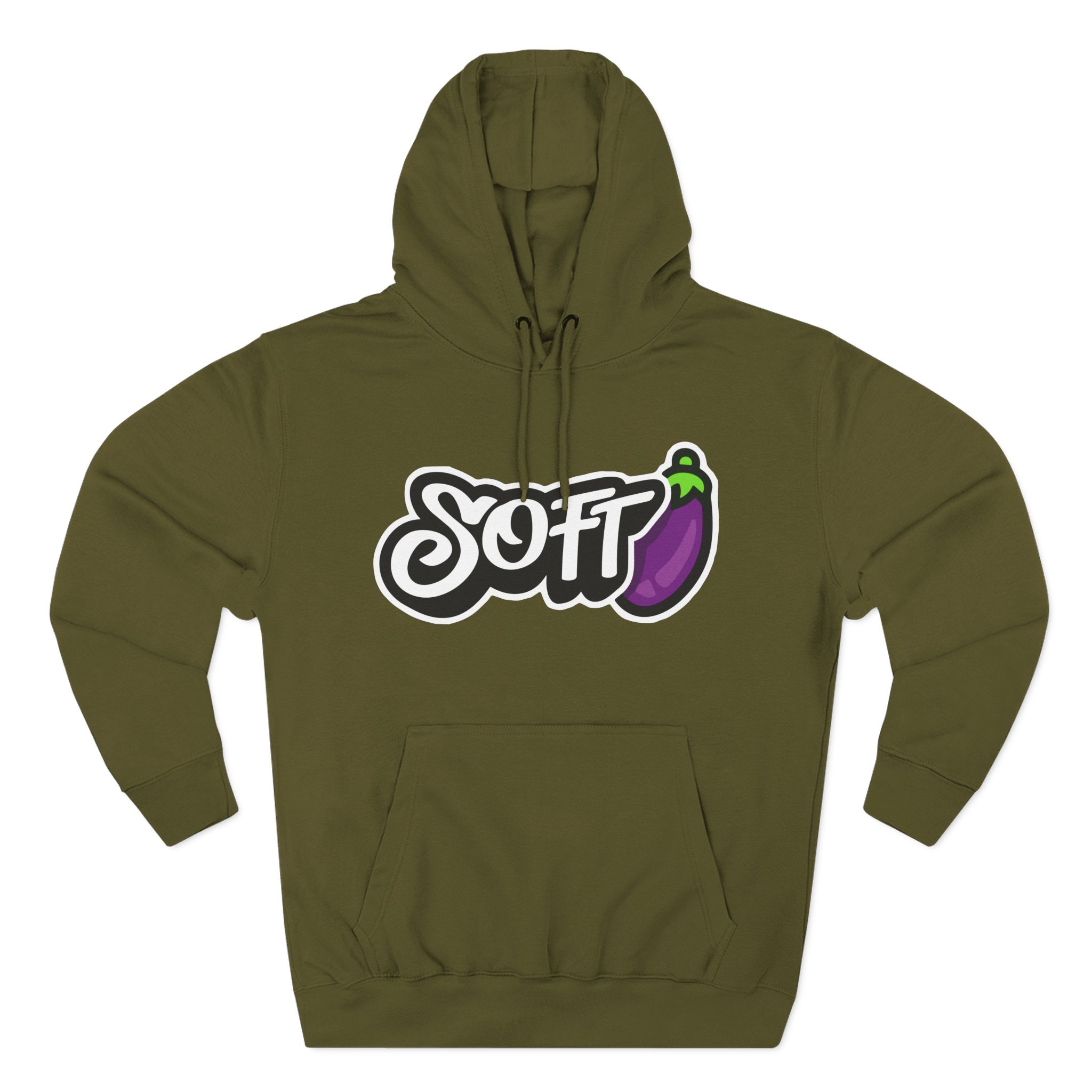 Softwilly Soft Three-Panel Fleece Hoodie