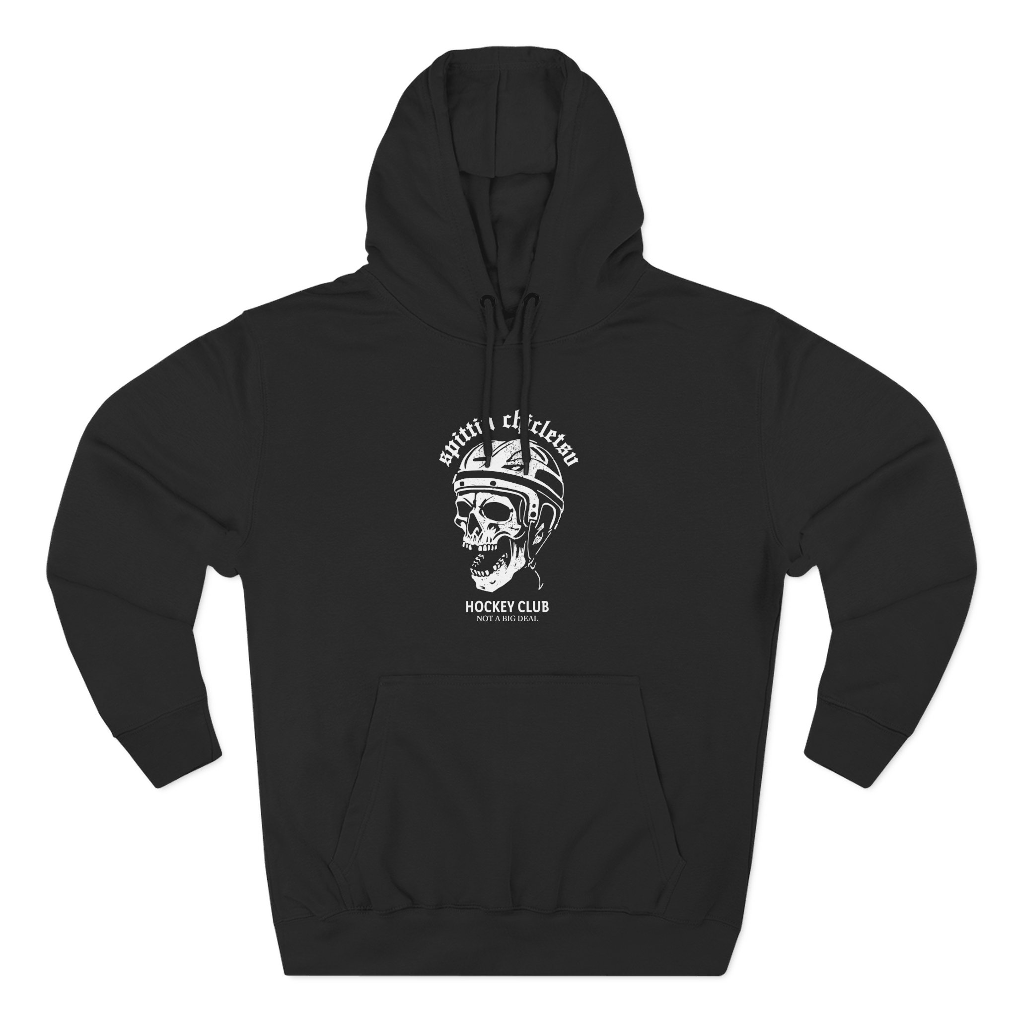 Spittin Chiclets Hockey Club Skul Three-Panel Fleece Hoodie